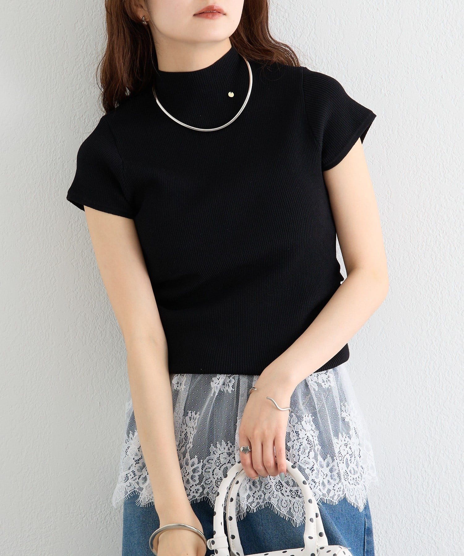 mystic(ミスティック) 【4/24(FRI) 12:00 START 】ハイネックフレンチリブニット