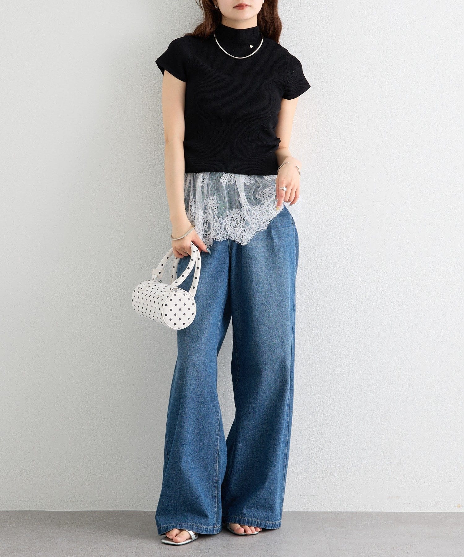 mystic(ミスティック) 【4/24(FRI) 12:00 START 】ハイネックフレンチリブニット