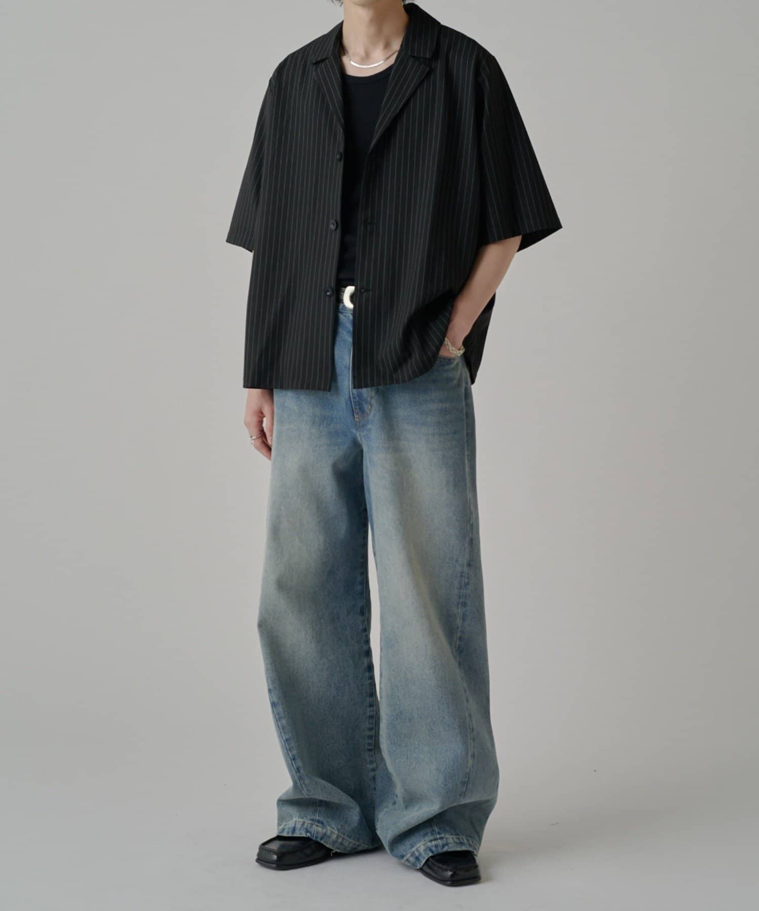 Lui's(ルイス) ファインTR半袖シャツジャケット