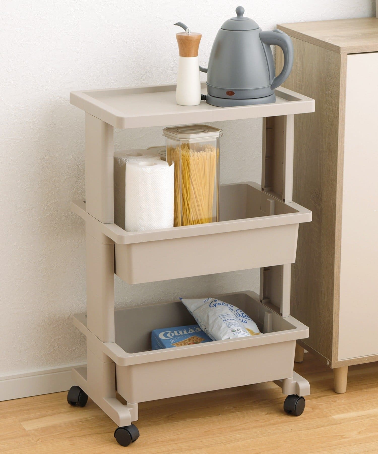 3COINS(スリーコインズ) テーブルワゴン