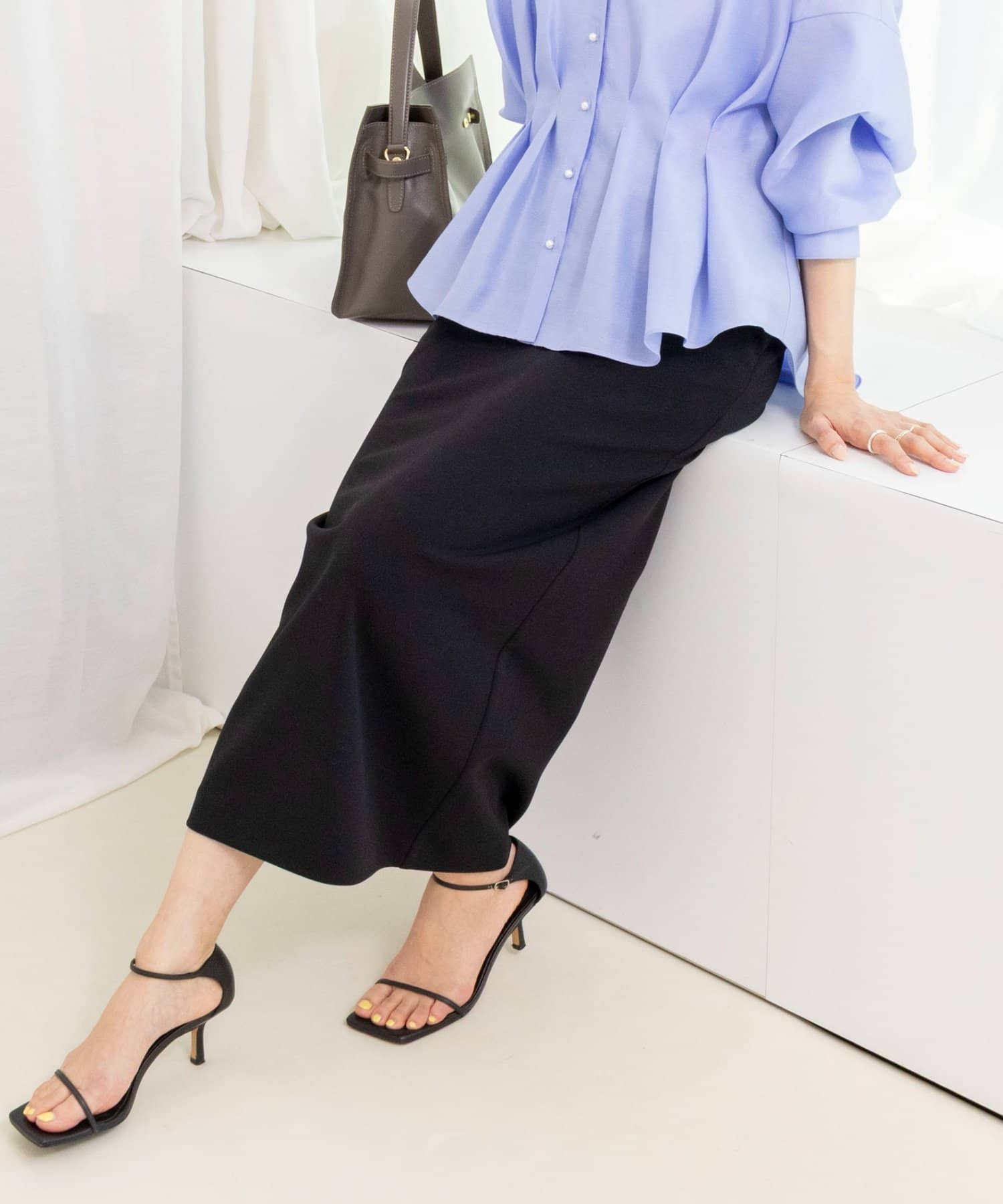 NOLLEY'S(ノーリーズ) ウォッシャブル高機能ジップタイトスカート