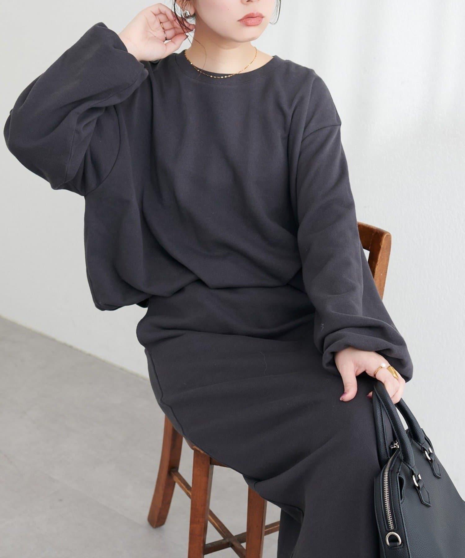 NICE CLAUP / OLIVE des OLIVE OUTLET(ナイスクラップ  / オリーブ デ オリーブ アウトレット) 【natural couture】バルーンシルエットプルオーバー