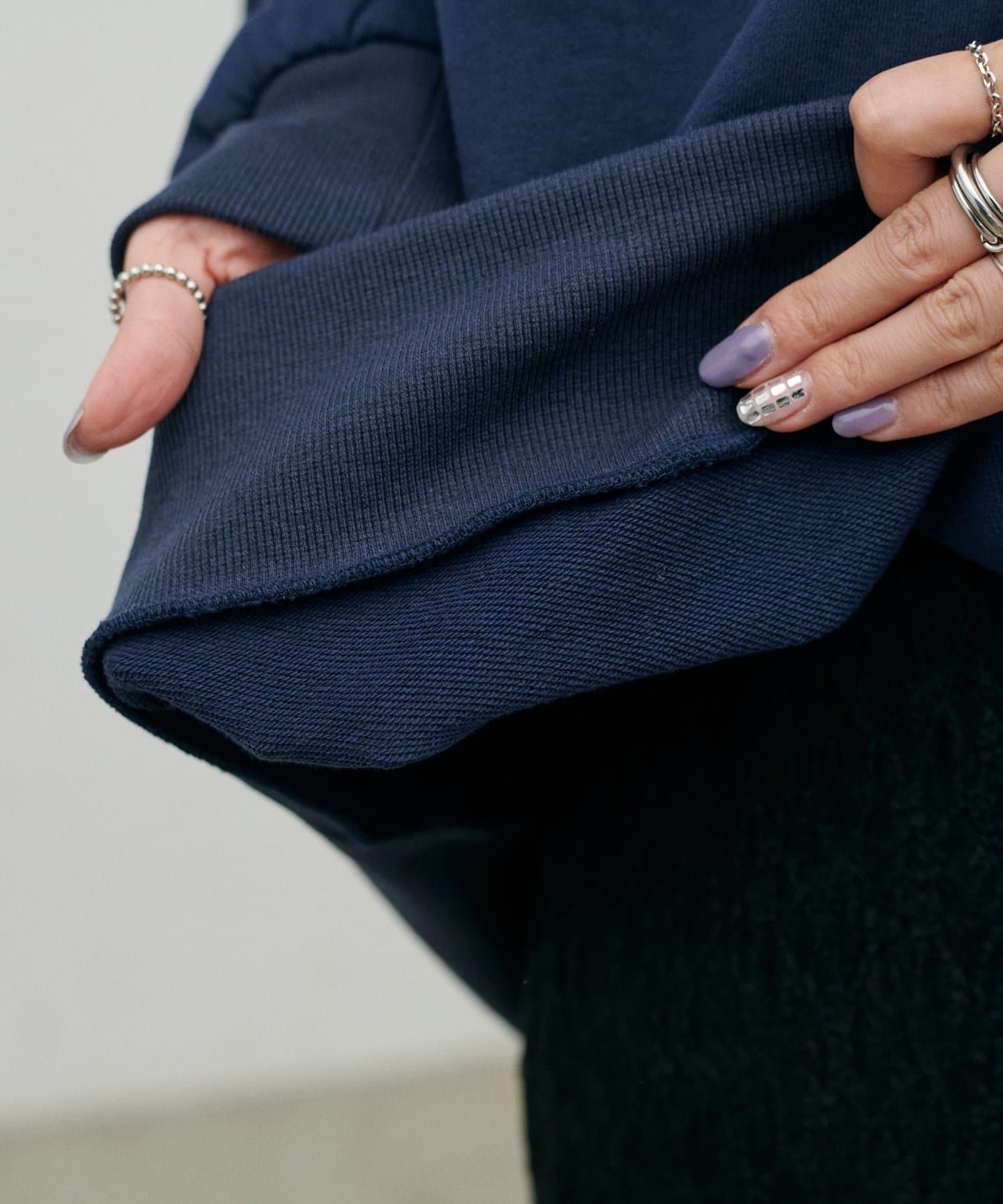 NICE CLAUP / OLIVE des OLIVE OUTLET(ナイスクラップ  / オリーブ デ オリーブ アウトレット) 【LARUTA】タックスリーブロゴスウェットプルオーバー