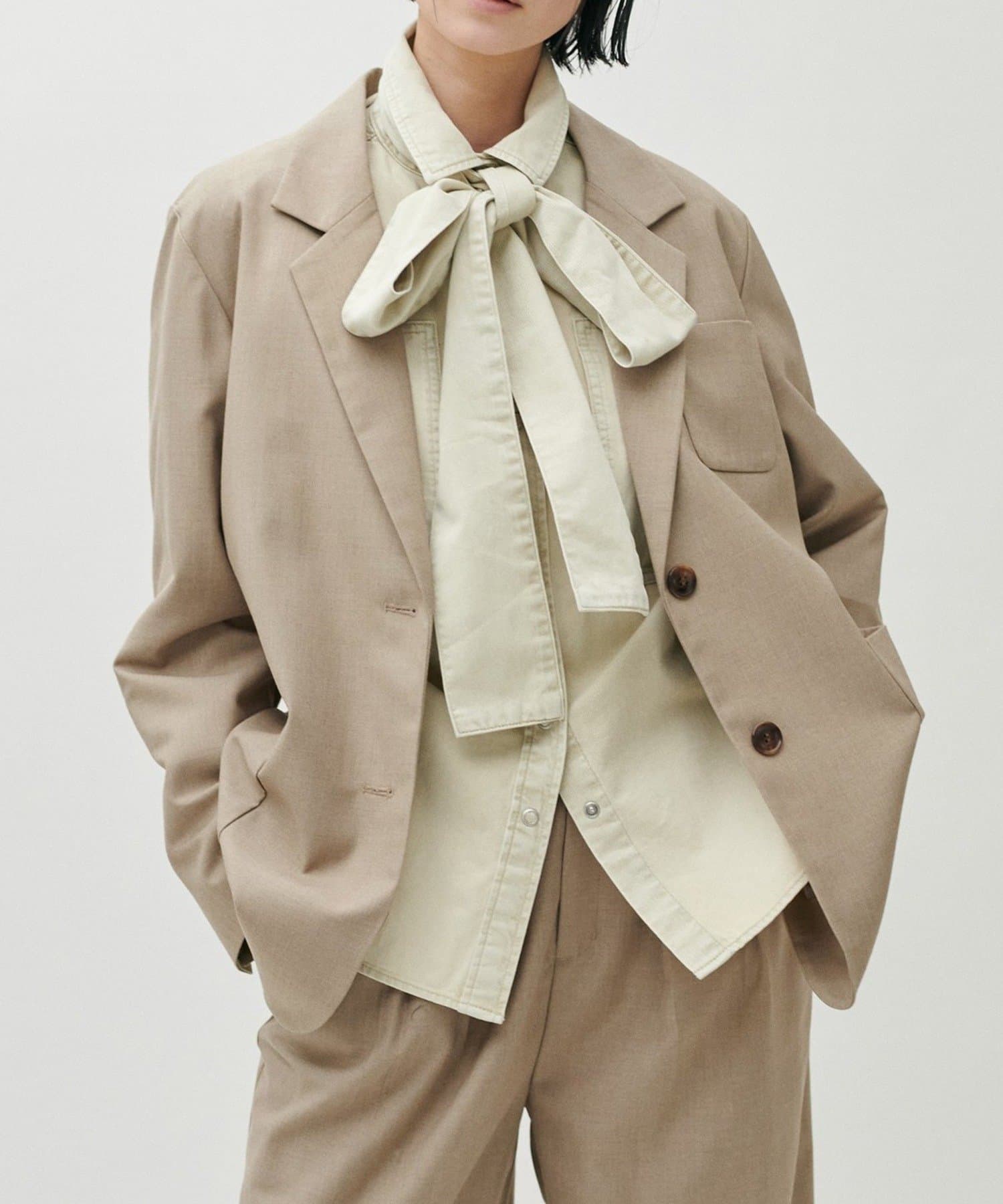 NICE CLAUP / OLIVE des OLIVE OUTLET(ナイスクラップ  / オリーブ デ オリーブ アウトレット) 【LARUTA】アウトポケットテーラージャケット