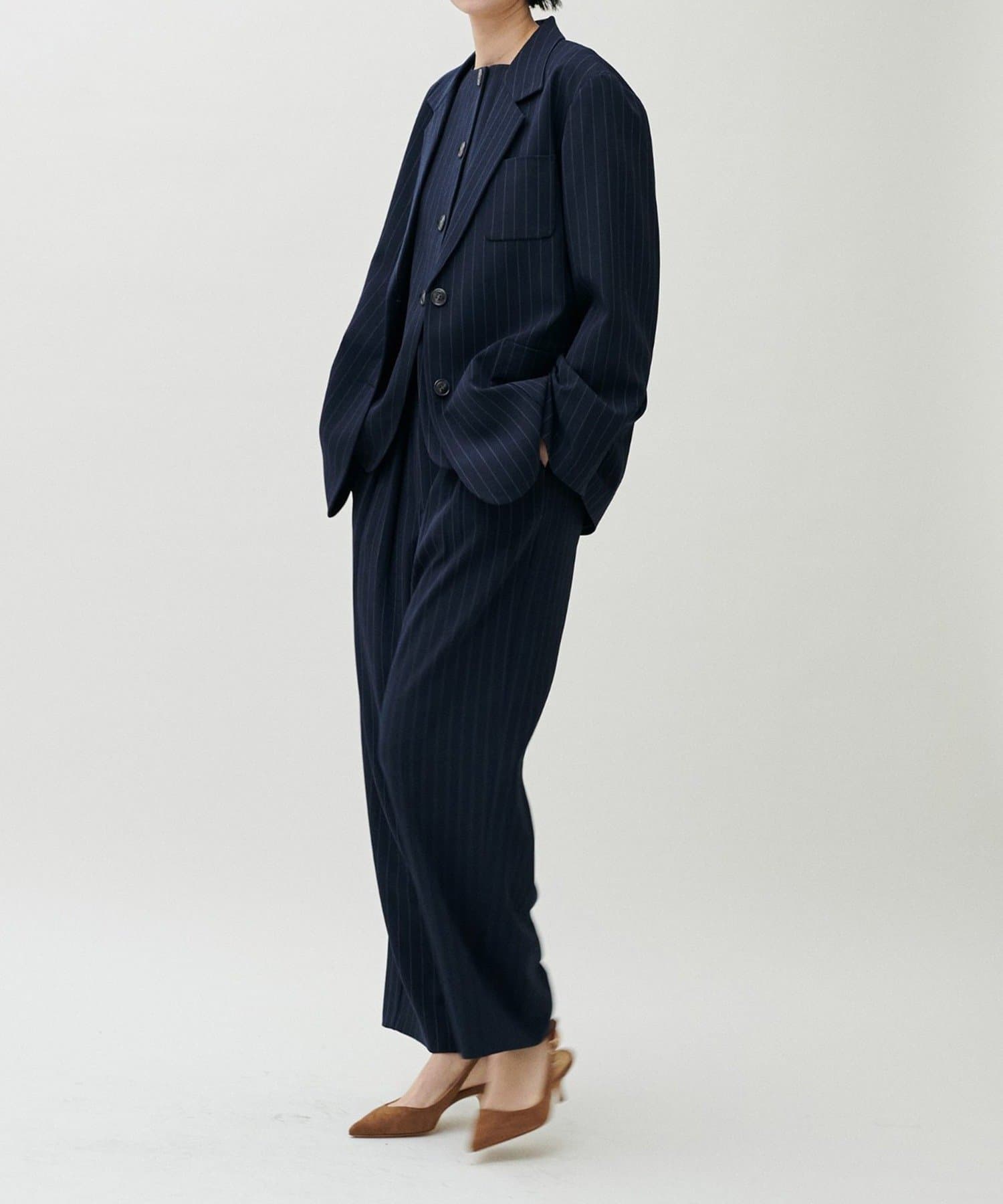 NICE CLAUP / OLIVE des OLIVE OUTLET(ナイスクラップ  / オリーブ デ オリーブ アウトレット) 【LARUTA】アウトポケットテーラージャケット