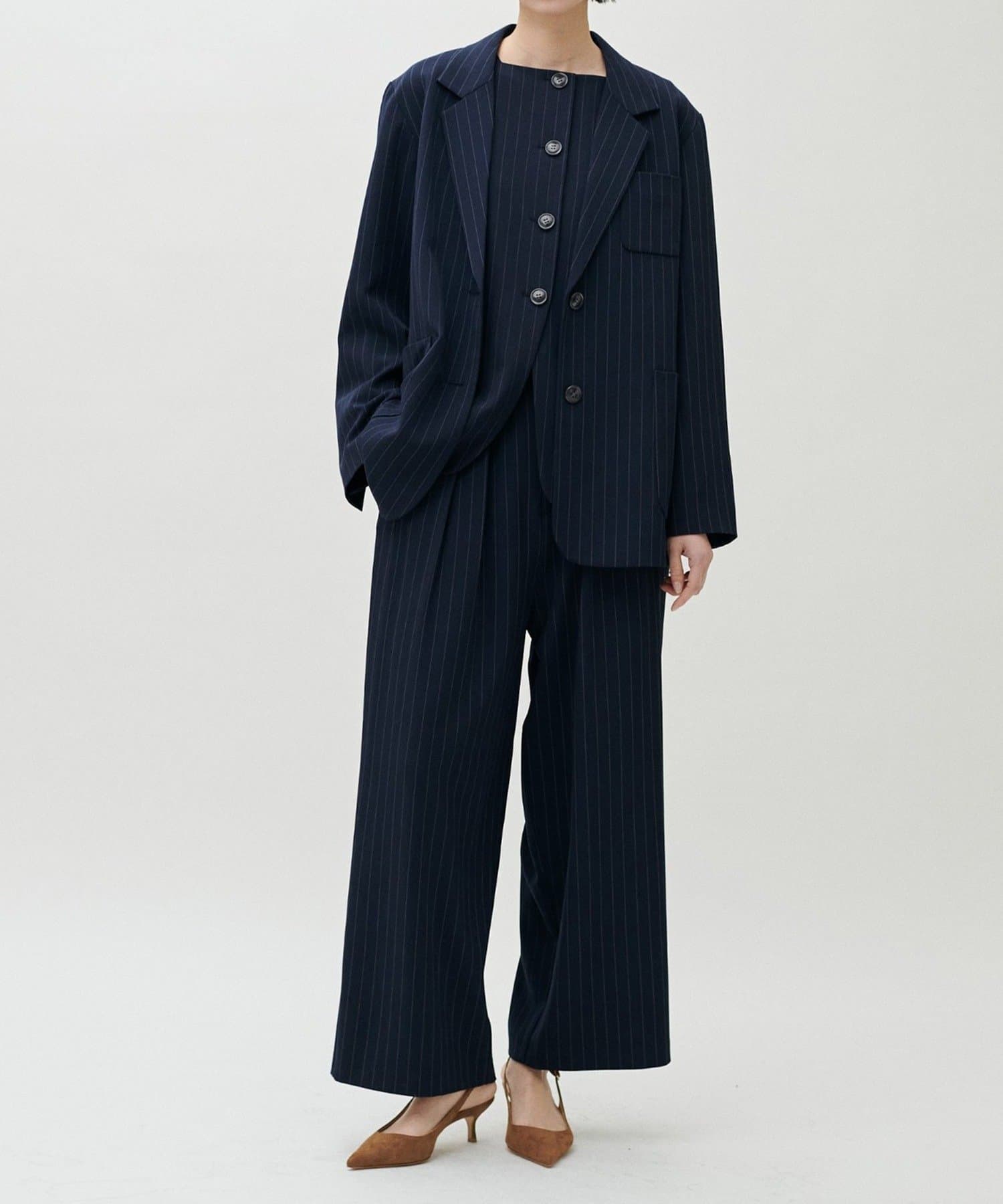 NICE CLAUP / OLIVE des OLIVE OUTLET(ナイスクラップ  / オリーブ デ オリーブ アウトレット) 【LARUTA】アウトポケットテーラージャケット