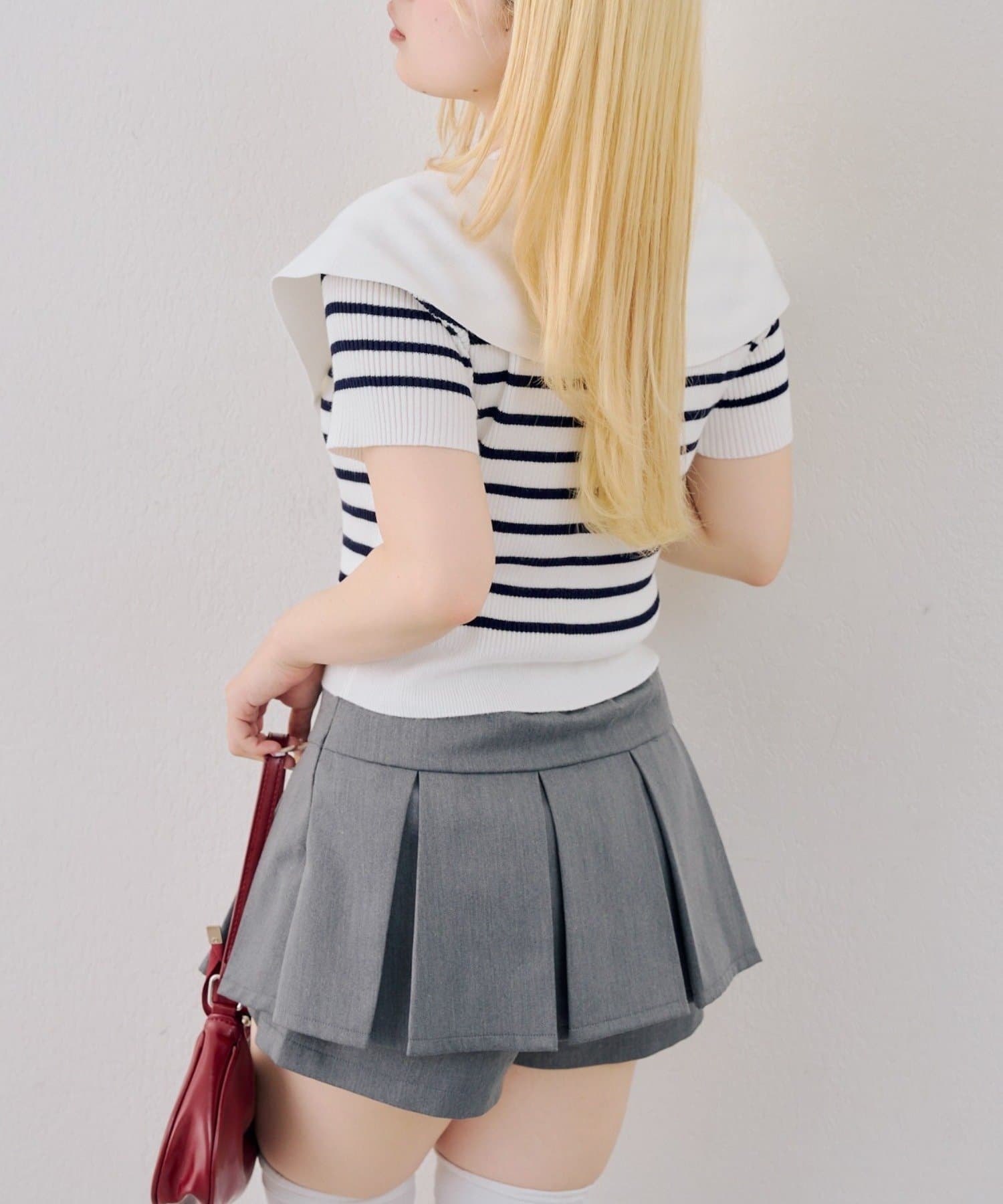 NICE CLAUP / OLIVE des OLIVE OUTLET(ナイスクラップ  / オリーブ デ オリーブ アウトレット) 【continuer】WジップBIG衿カーディガン