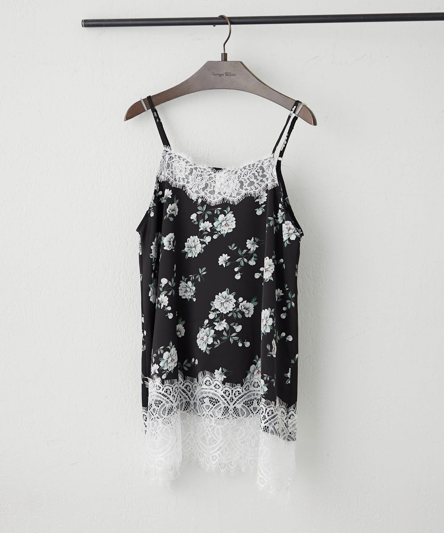 Remind me and forever(リマインドミーアンドフォーエバー) 【ドット、花柄から選べる♪】アソート柄レースキャミチュニック