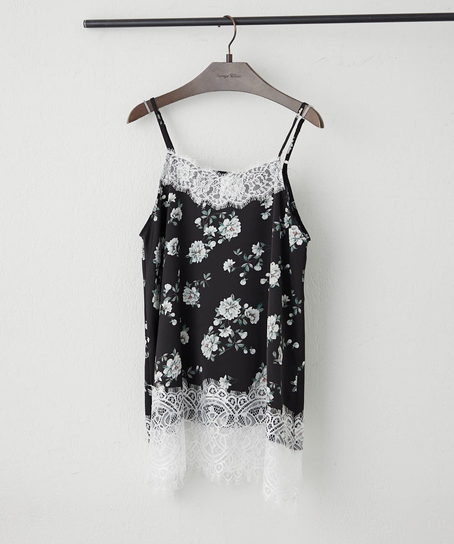 Remind me and forever(リマインドミーアンドフォーエバー) 【ドット、花柄から選べる♪】アソート柄レースキャミチュニック