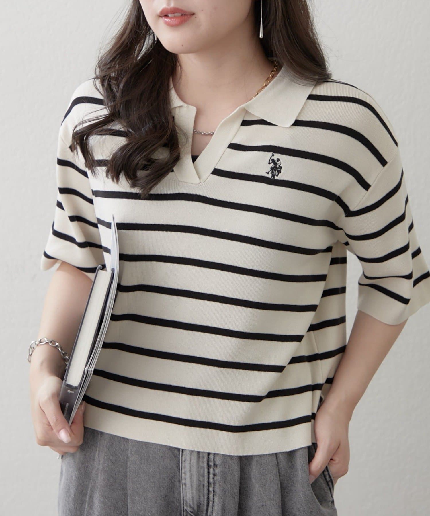 Remind me and forever(リマインドミーアンドフォーエバー) 【U.S. POLO ASSN. ×RMAF】スキッパープルオーバー