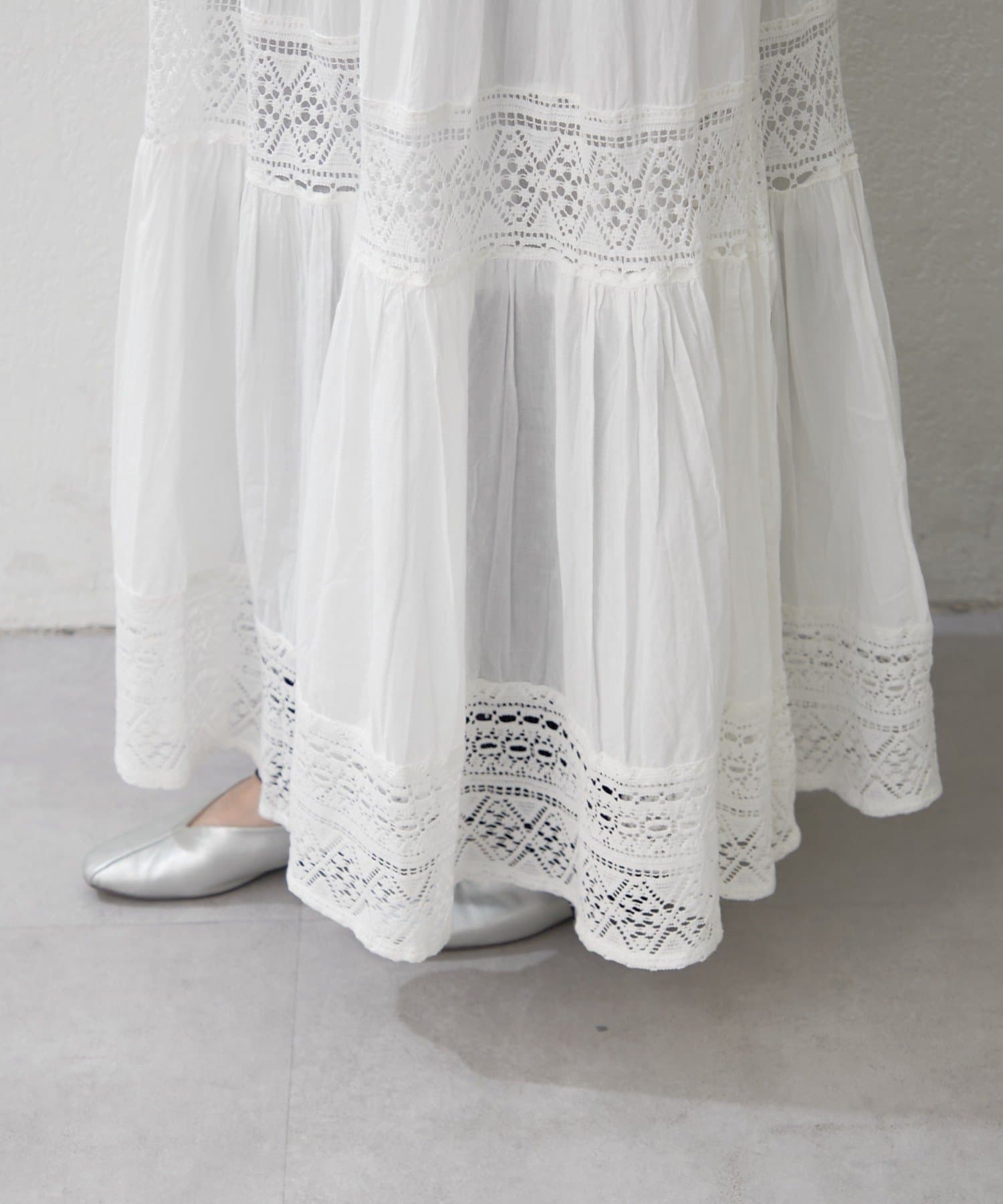 Remind me and forever(リマインドミーアンドフォーエバー) レース切替キャミワンピース