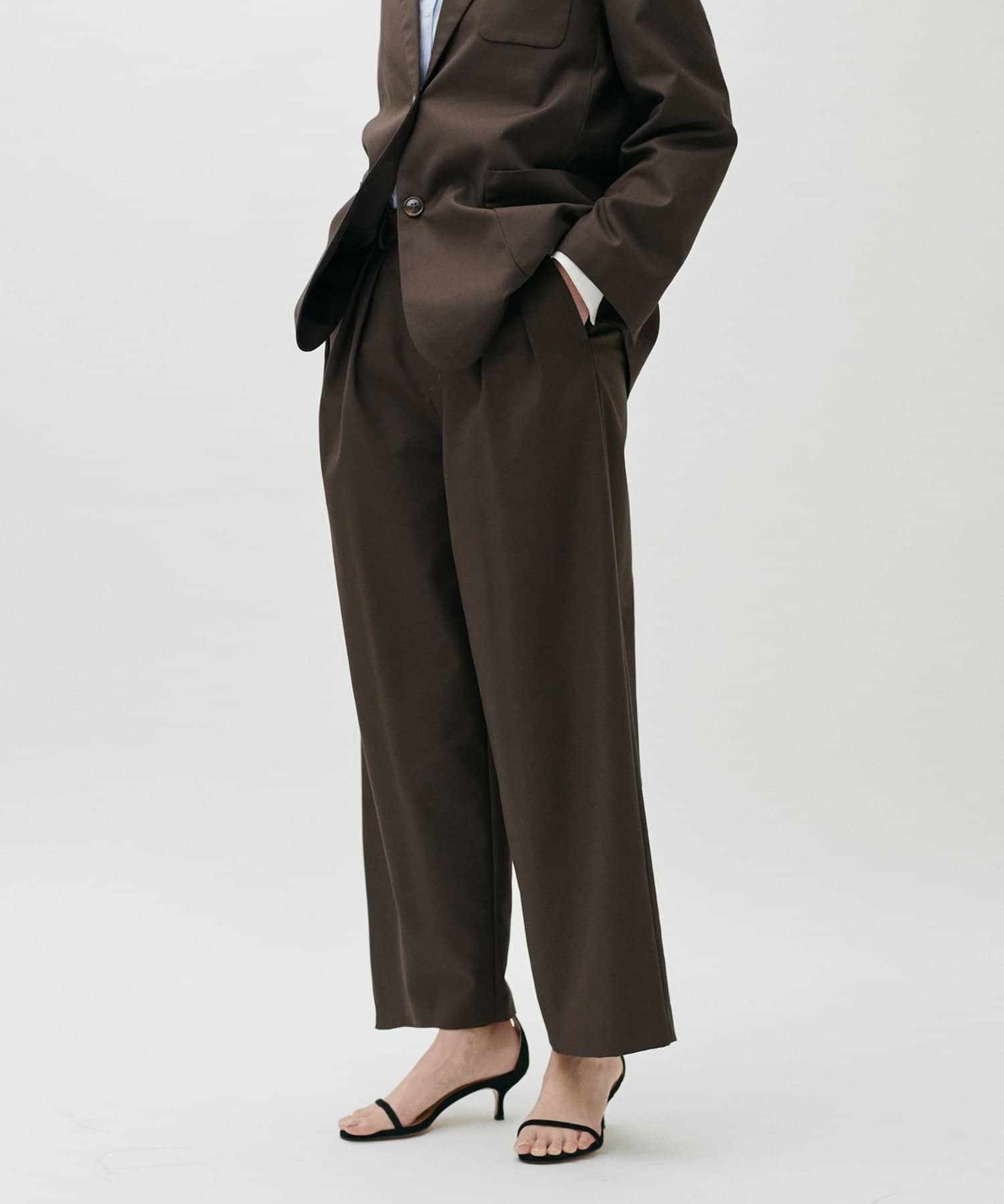 NICE CLAUP / OLIVE des OLIVE OUTLET(ナイスクラップ  / オリーブ デ オリーブ アウトレット) 【LARUTA】3本タックゴム付きパンツ