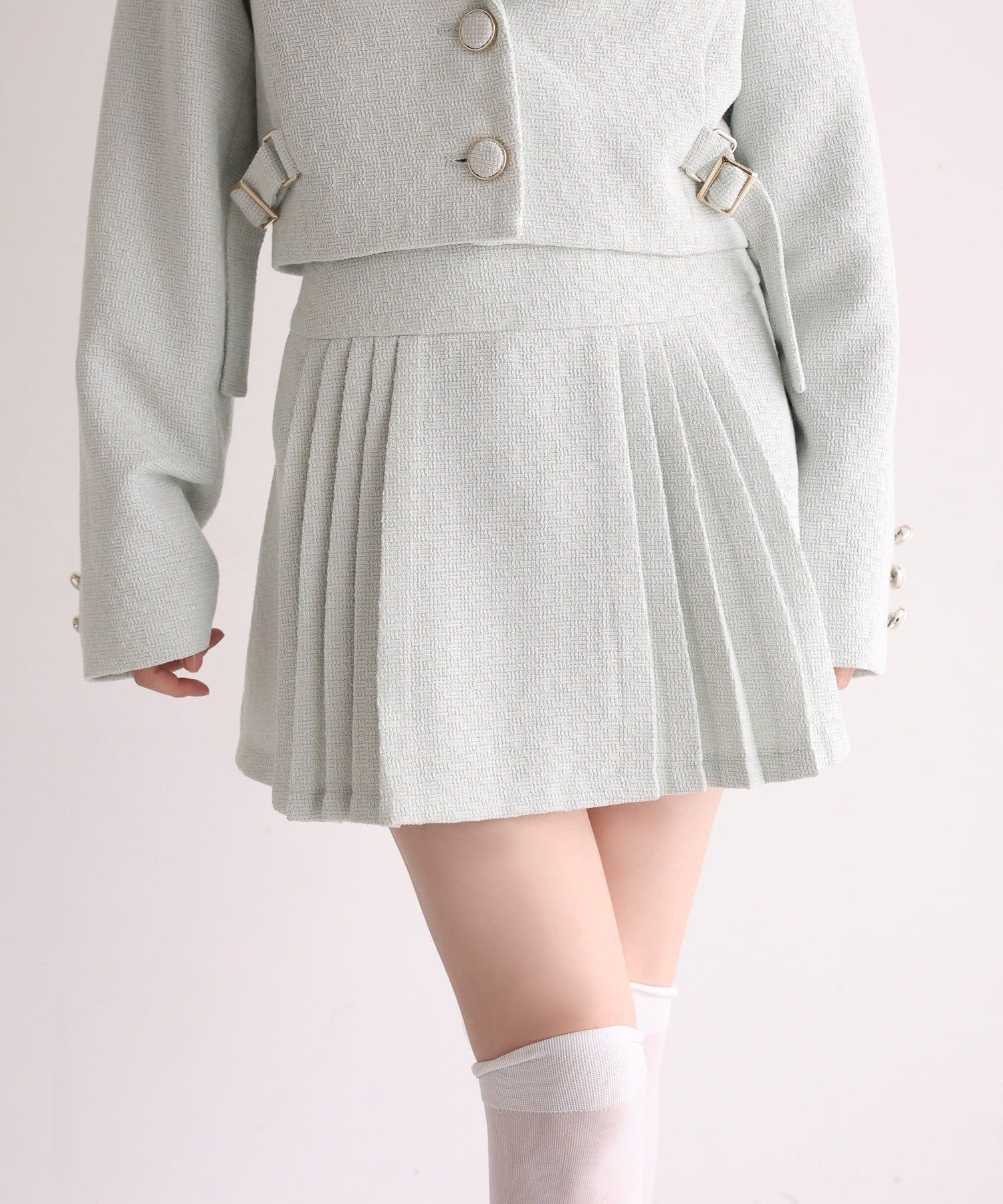 NICE CLAUP / OLIVE des OLIVE OUTLET(ナイスクラップ  / オリーブ デ オリーブ アウトレット) 【one after another】プレミアムツイードスカート