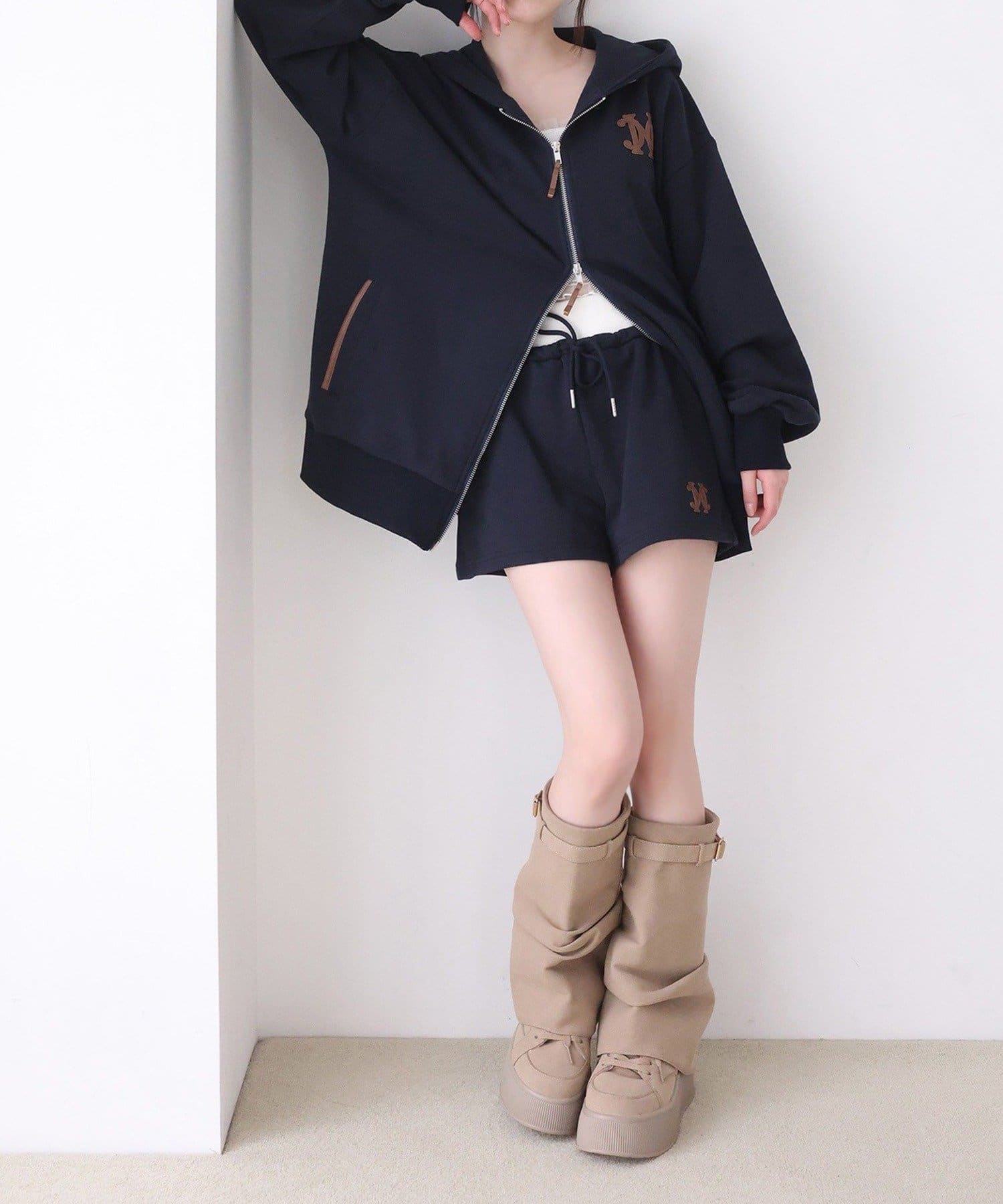 NICE CLAUP / OLIVE des OLIVE OUTLET(ナイスクラップ  / オリーブ デ オリーブ アウトレット) 【one after another】パーカー