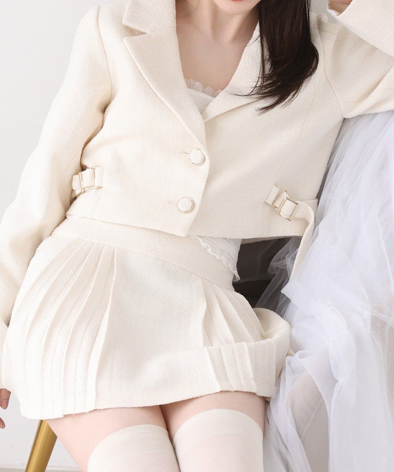 NICE CLAUP / OLIVE des OLIVE OUTLET(ナイスクラップ  / オリーブ デ オリーブ アウトレット) 【one after another】プレミアムツイードジャケット