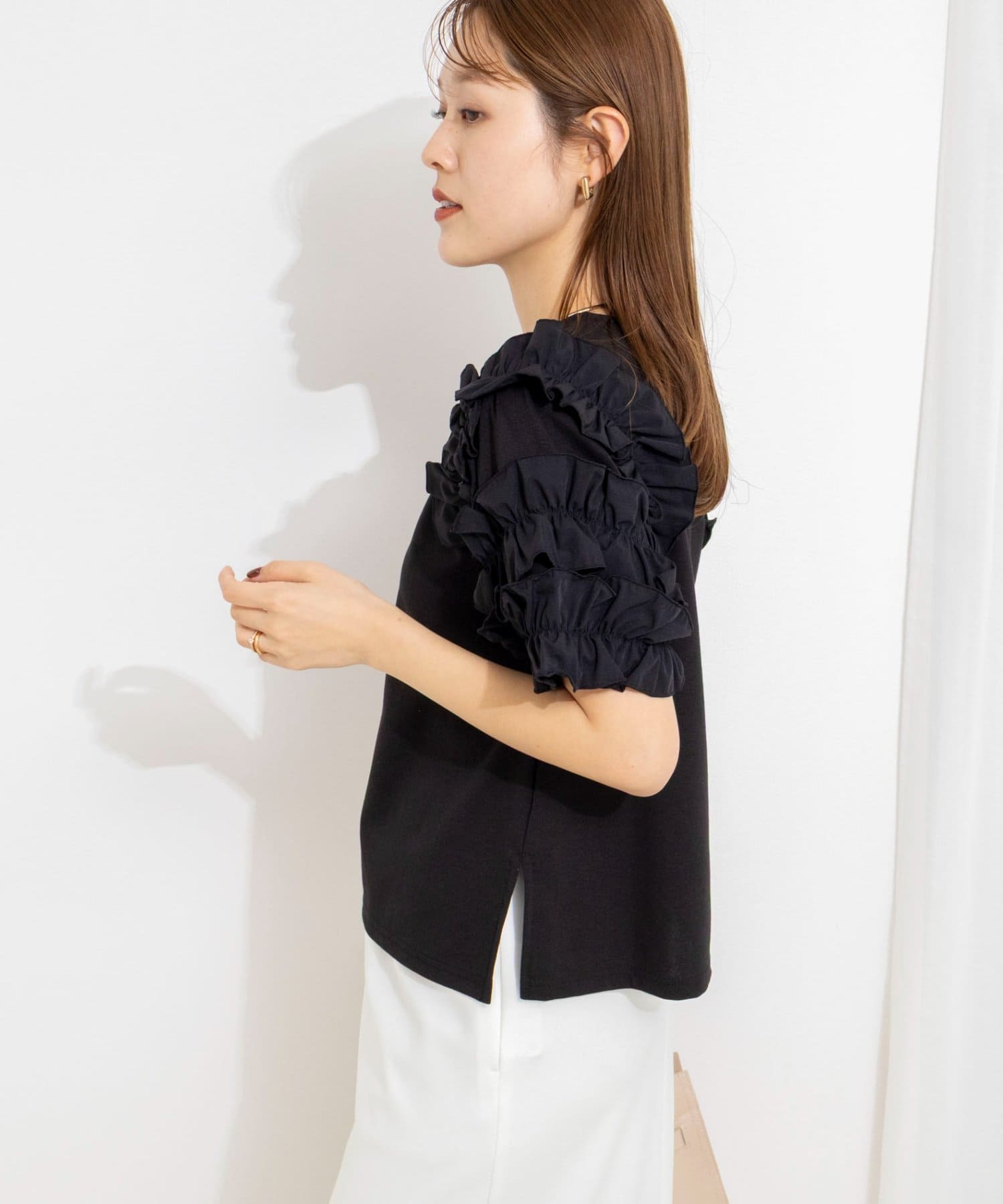 NOLLEY'S(ノーリーズ) 【WEB限定】袖コンシャスプルオーバー