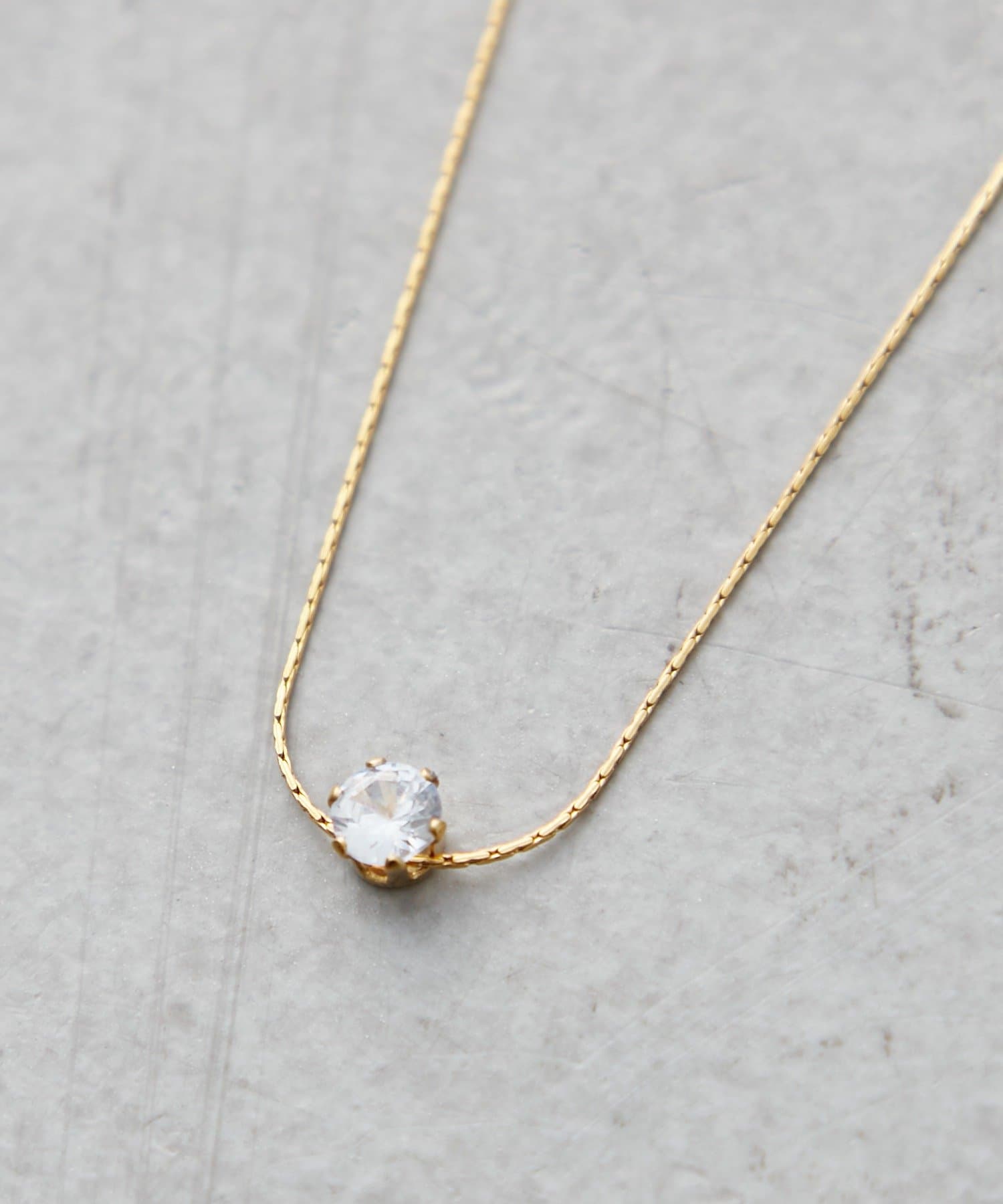 Remind me and forever(リマインドミーアンドフォーエバー) 【WEB限定】一粒ジュエルネックレス