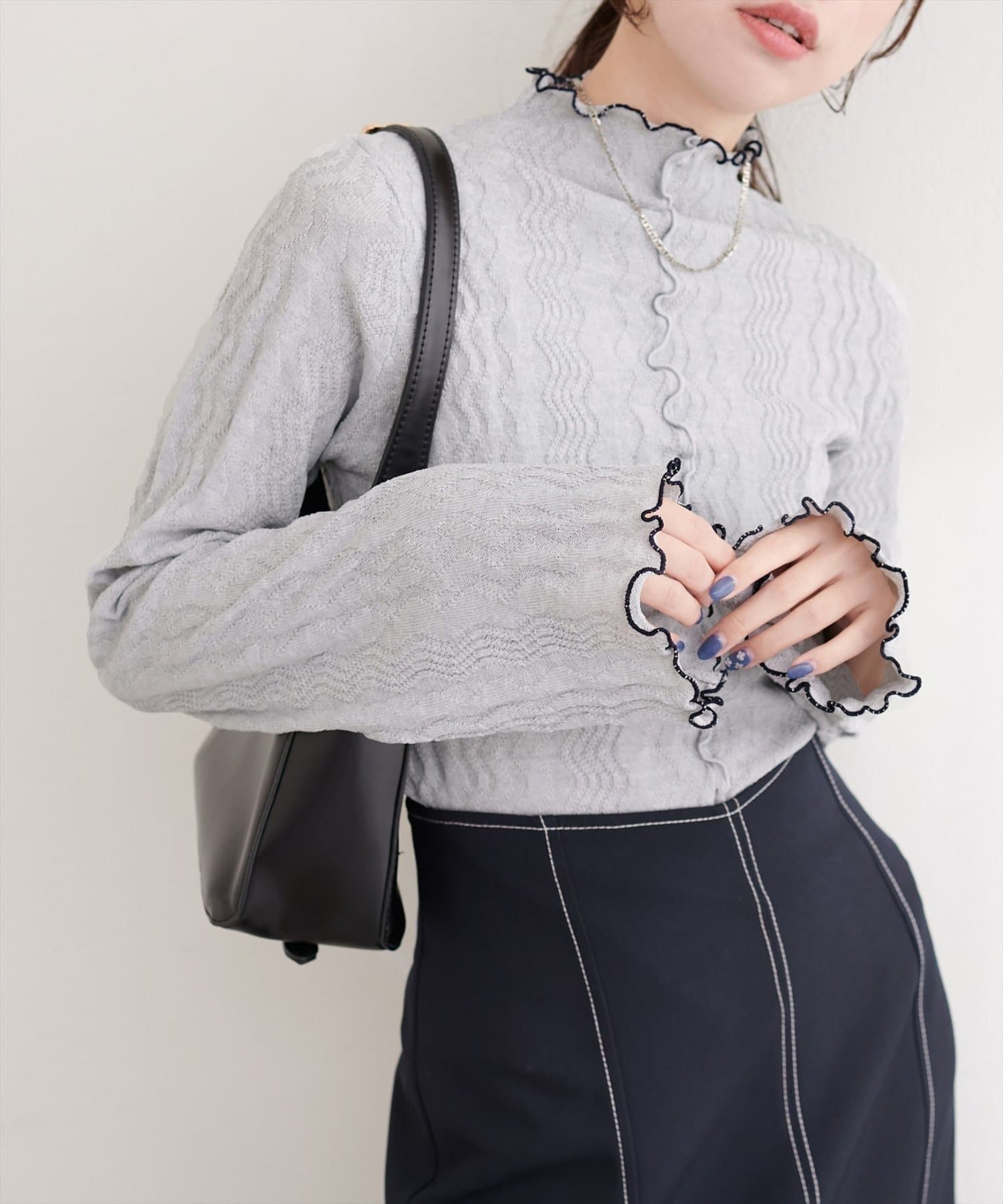 NICE CLAUP / OLIVE des OLIVE OUTLET(ナイスクラップ  / オリーブ デ オリーブ アウトレット) 【natural couture】プチハイメローニット