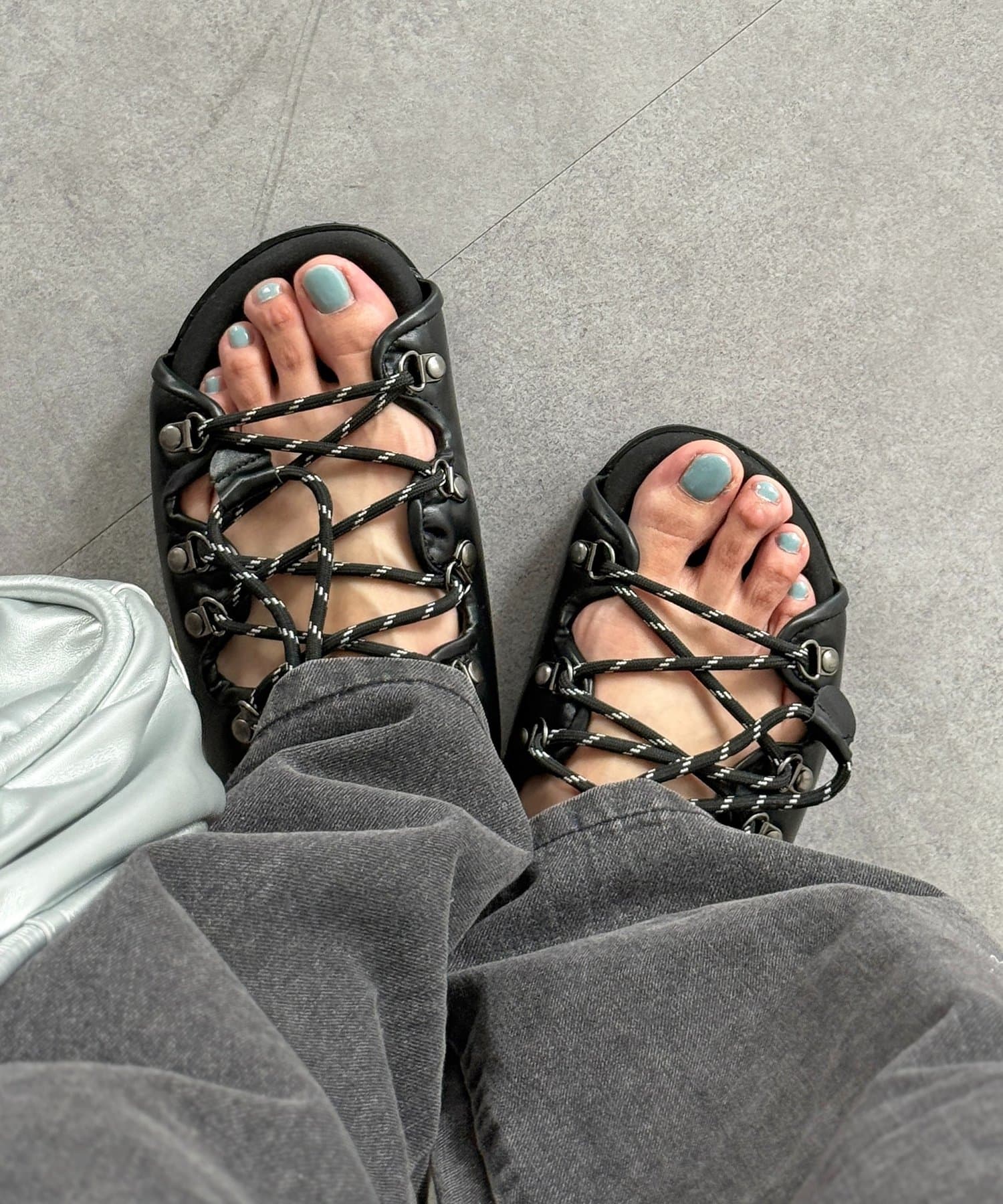 CPCM(シーピーシーエム) コード編みサンダル