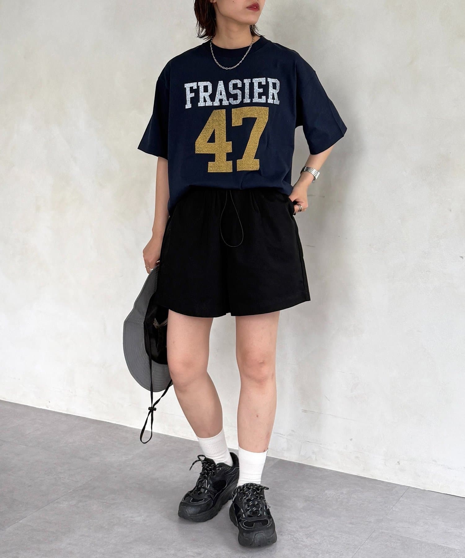 CPCM(シーピーシーエム) ウエストドロストツイルハーフパンツ