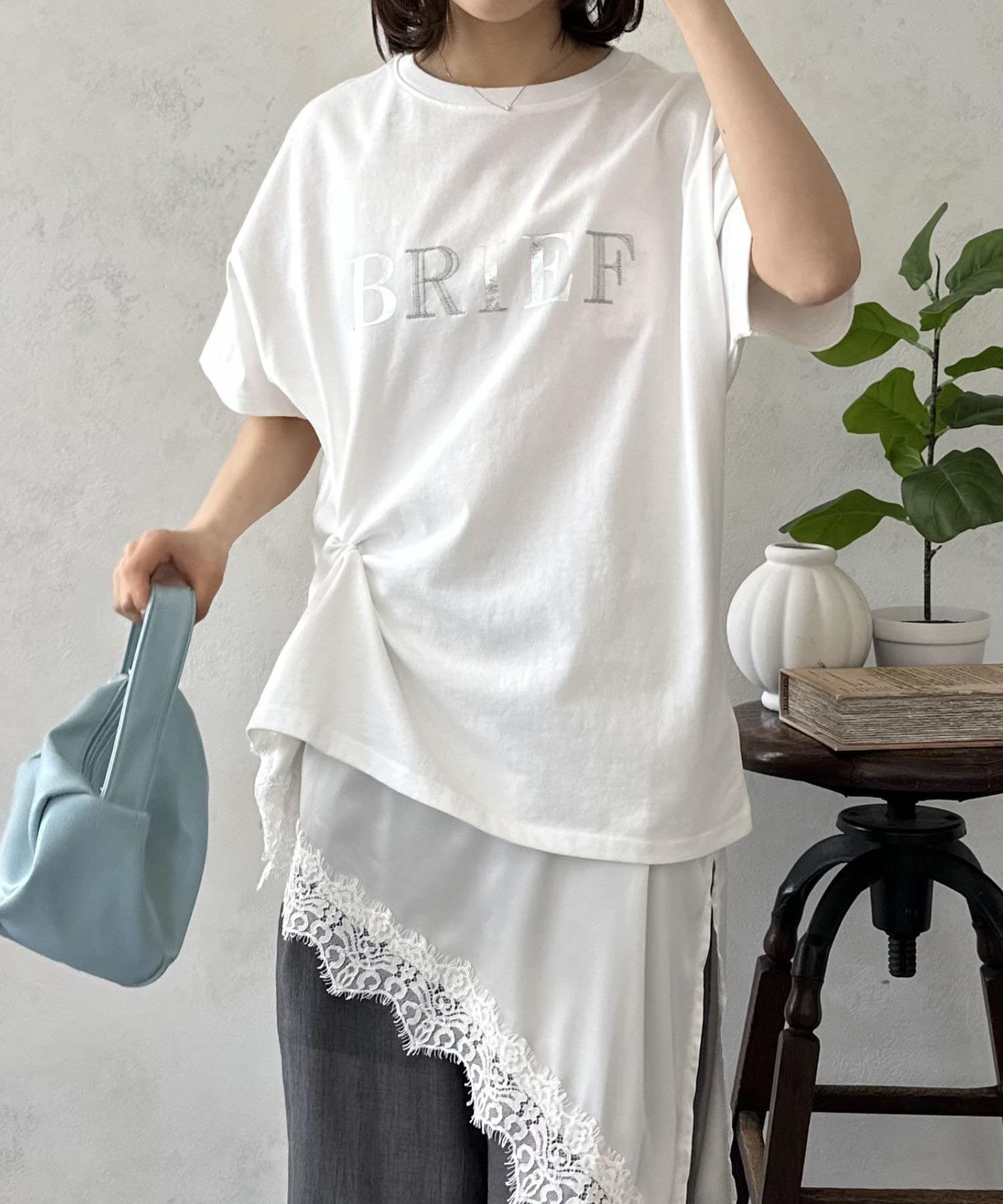 LOCUST(ローカスト) 【WEB限定】刺繍ロゴT