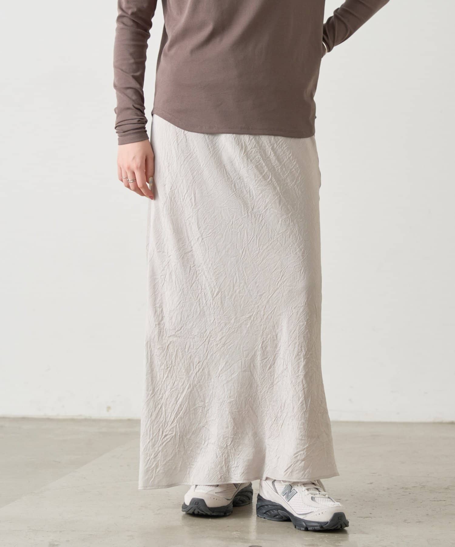 BEARDSLEY(ビアズリー) 《4/21(火)12:00予約開始》アセテートバイヤススカート《FRIPIER》