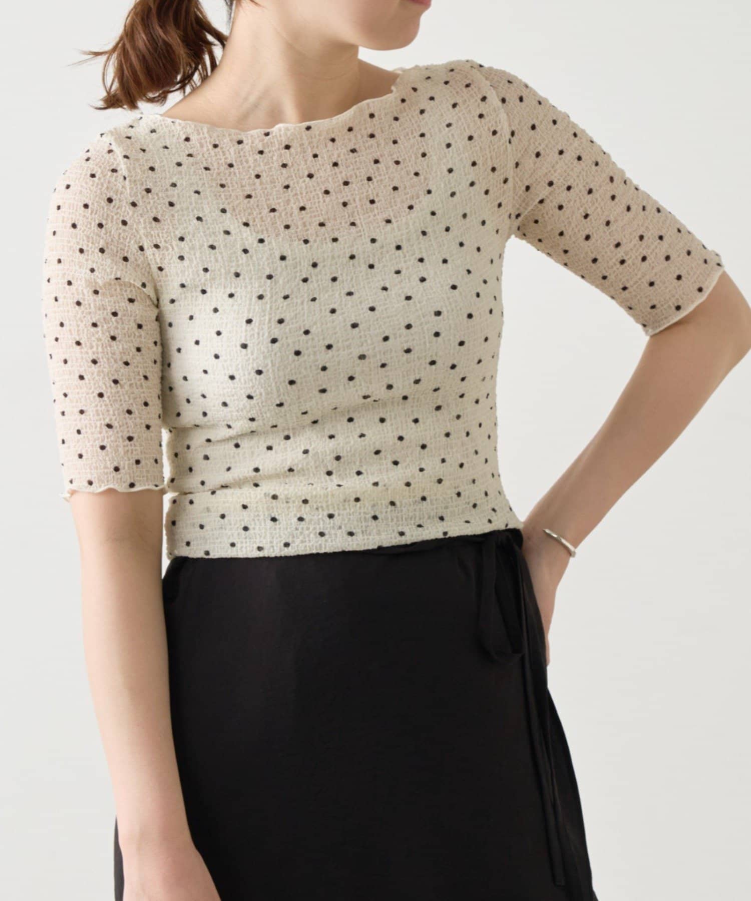 BEARDSLEY(ビアズリー) 《4/21(火)12時予約開始》ドットシャーリングTブラウス《FRIPIER》