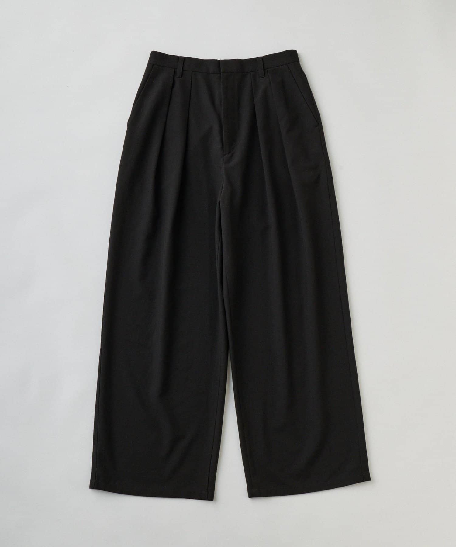 CIAOPANIC TYPY(チャオパニックティピー) 【UNISEX】タックボリュームワイドスラックスパンツ/サイドラインスラックス