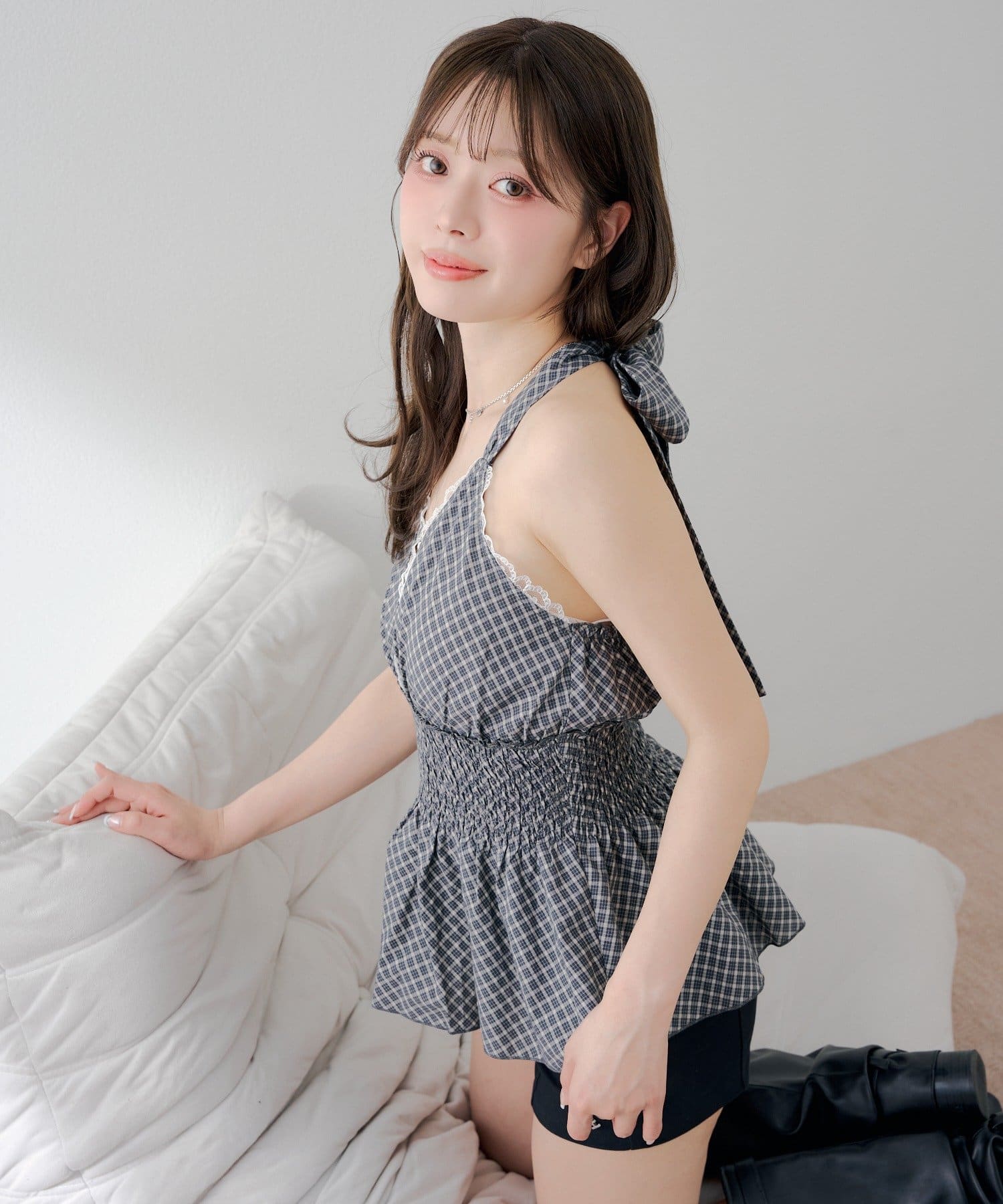 Chico(チコ) ホルターネックペプラムブラウス