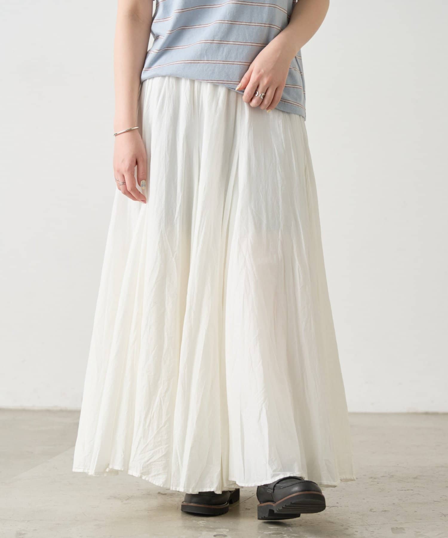 BEARDSLEY(ビアズリー) 《4/21(火)12:00予約開始》ボイルフレアスカート《FRIPIER》