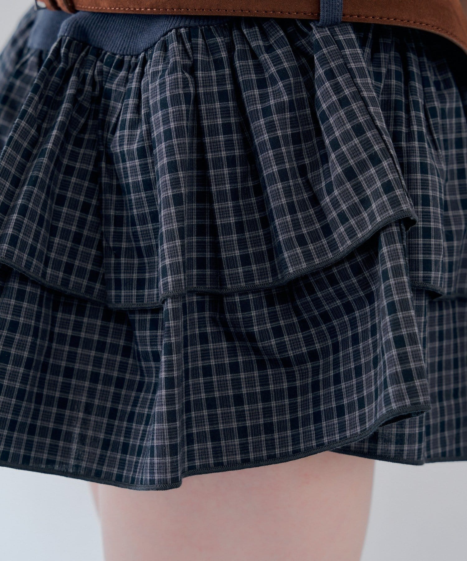 Chico(チコ) ベルト付ティアードミニワンピース