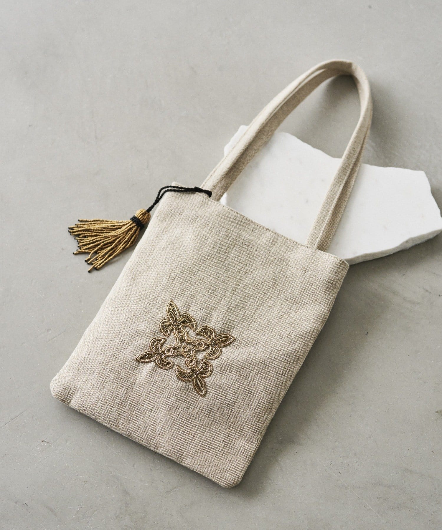 russet(ラシット) 【インド刺繍】ミニトートバッグ