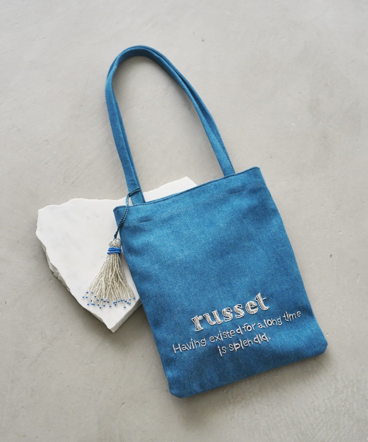 russet(ラシット) 【インド刺繍】ミニトートバッグ