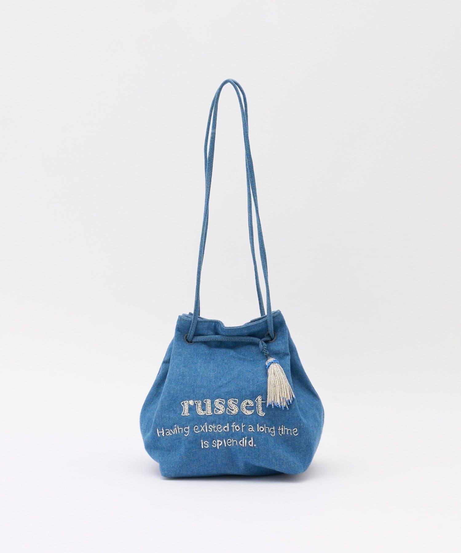russet(ラシット) 【インド刺繍】巾着ショルダーバッグ