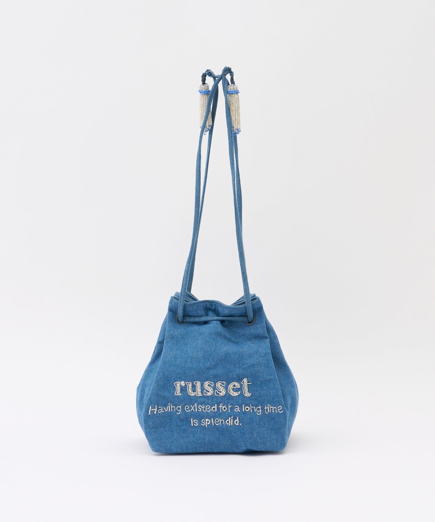 russet(ラシット) 【インド刺繍】巾着ショルダーバッグ