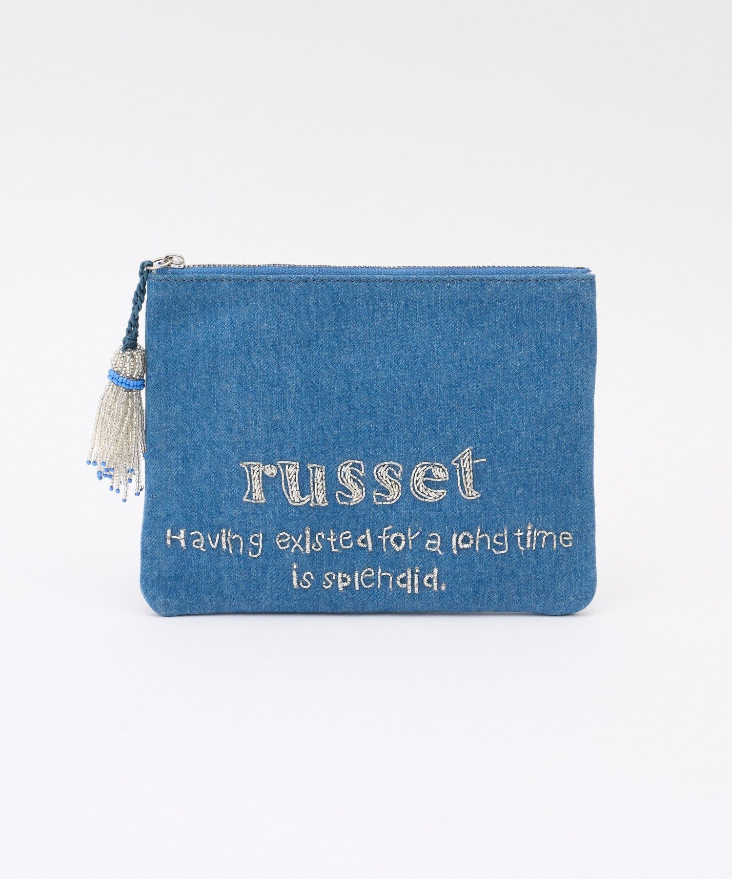 russet(ラシット) 【インド刺繍】フラットポーチ