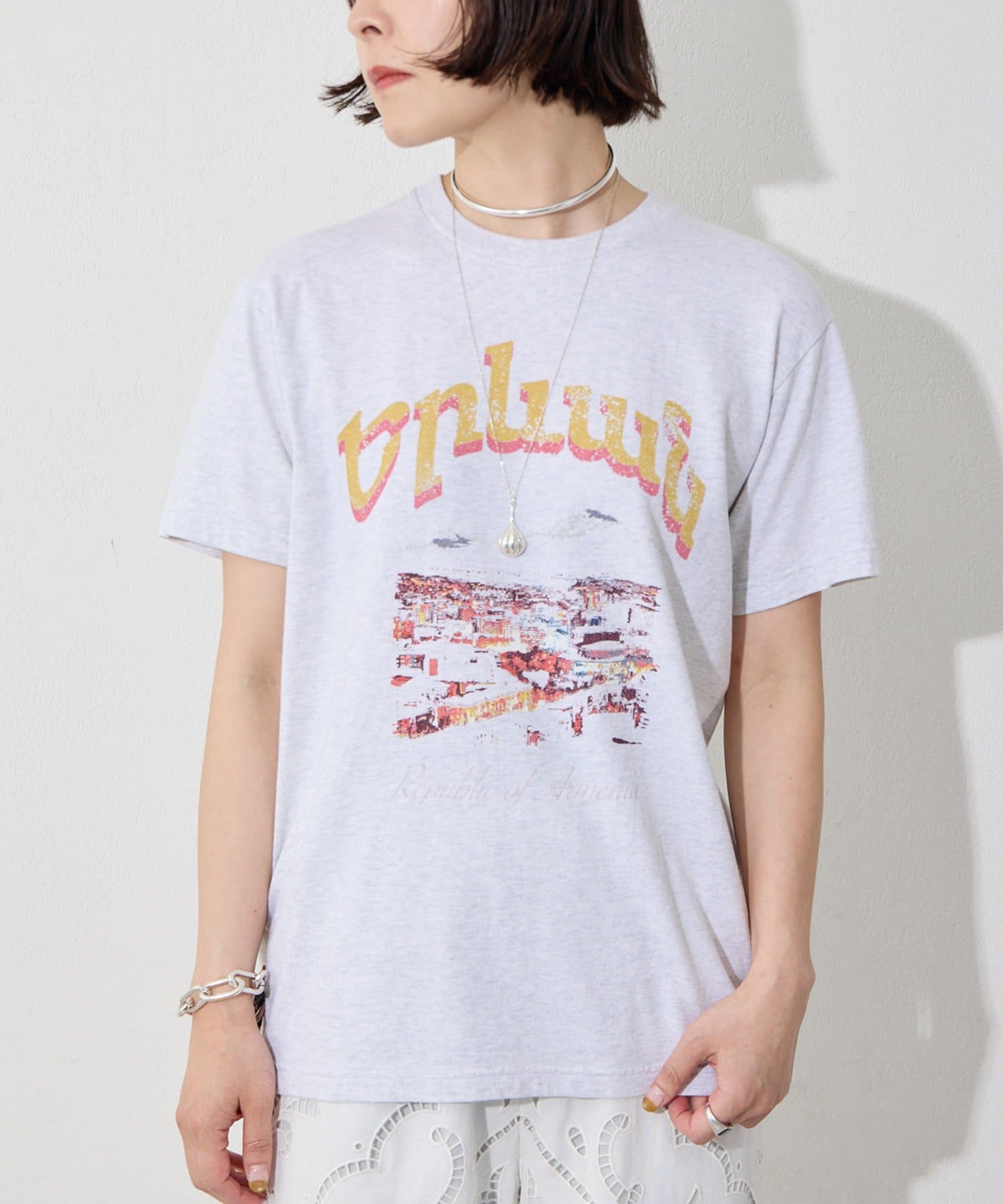 Whim Gazette(ウィム ガゼット) 夜景Tシャツ