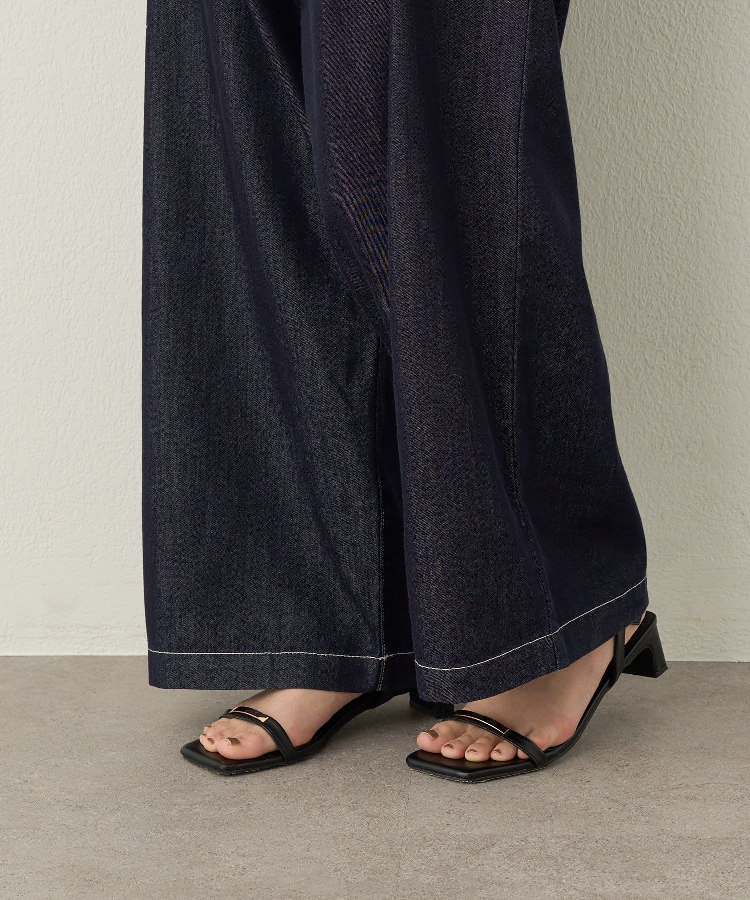 Omekashi(オメカシ) 半袖デニムオールインワン