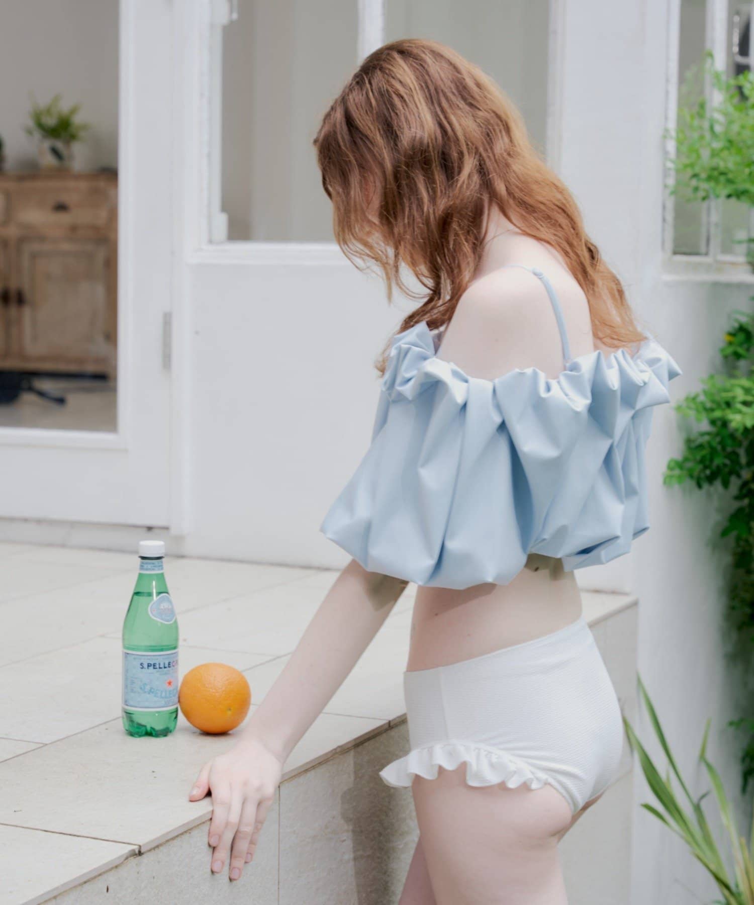 Chico(チコ) 【水着/トップス】バルーンオフショルトップス