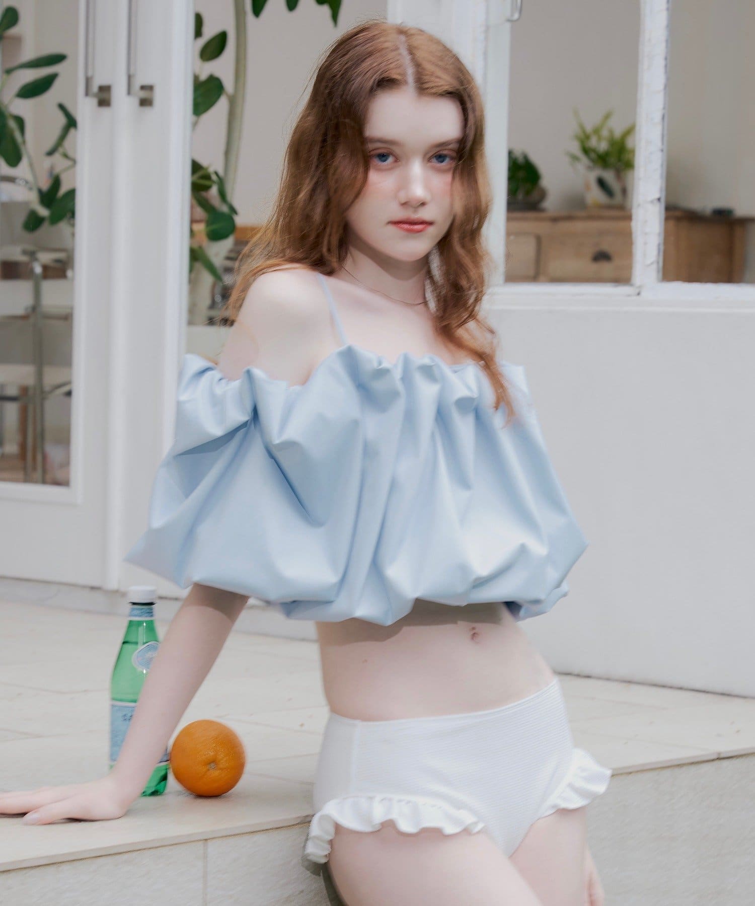 Chico(チコ) 【水着/トップス】バルーンオフショルトップス