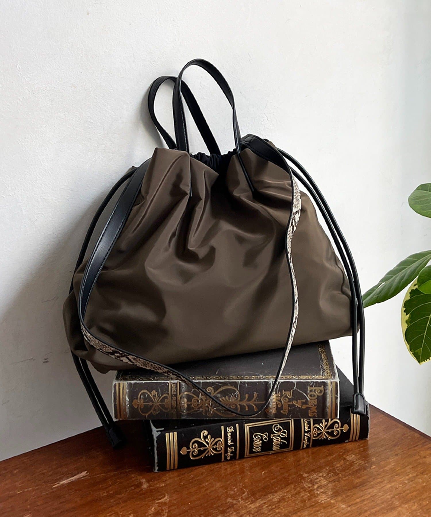 un dix cors(アンディコール) パイソンハンドルトート