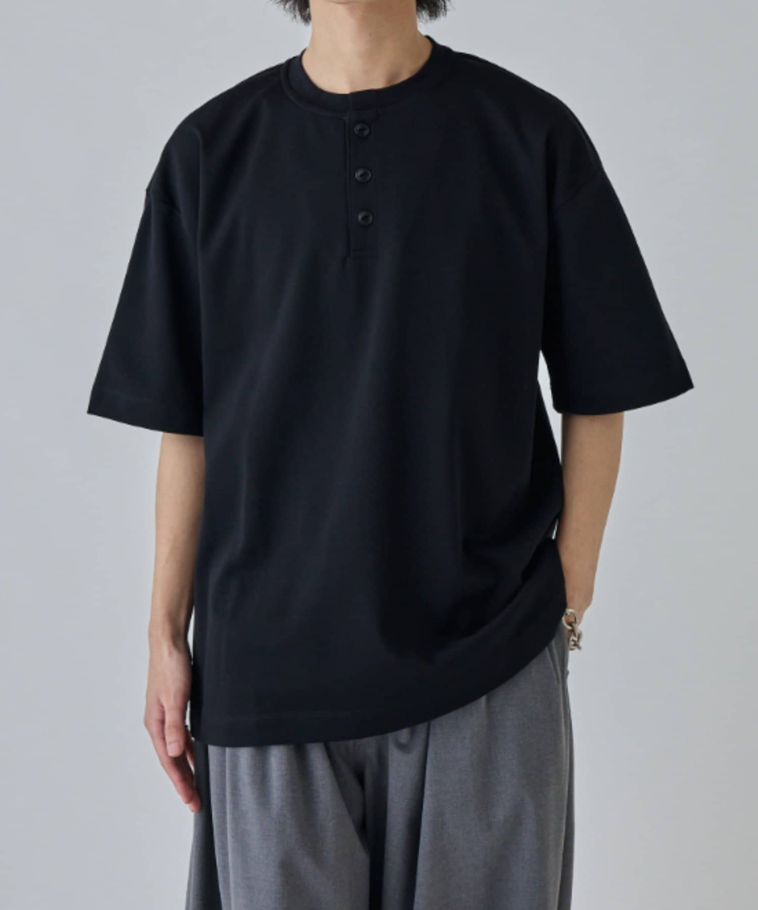 Lui's(ルイス) サマーミラノヘンリーネックTシャツ