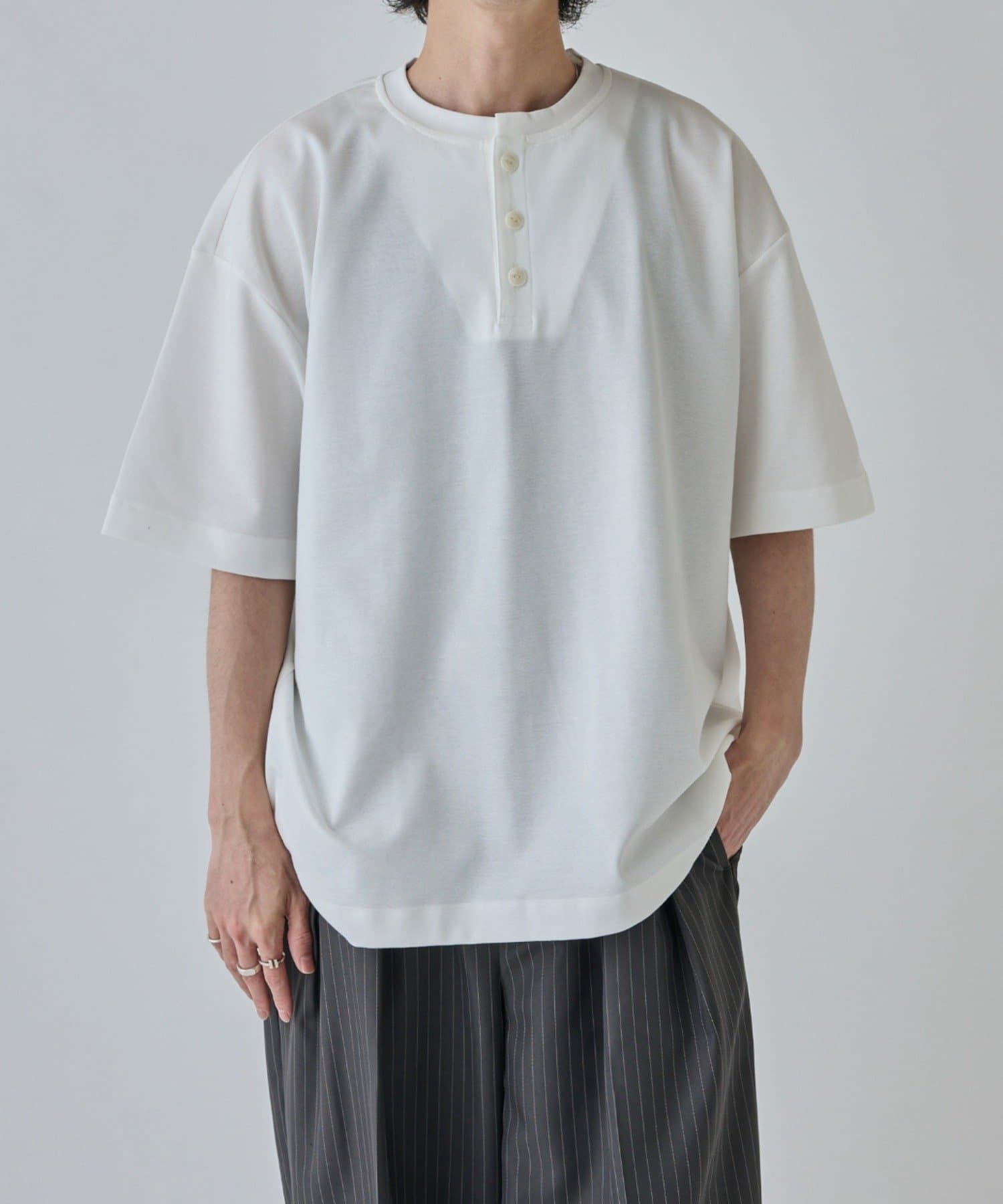 Lui's(ルイス) サマーミラノヘンリーネックTシャツ