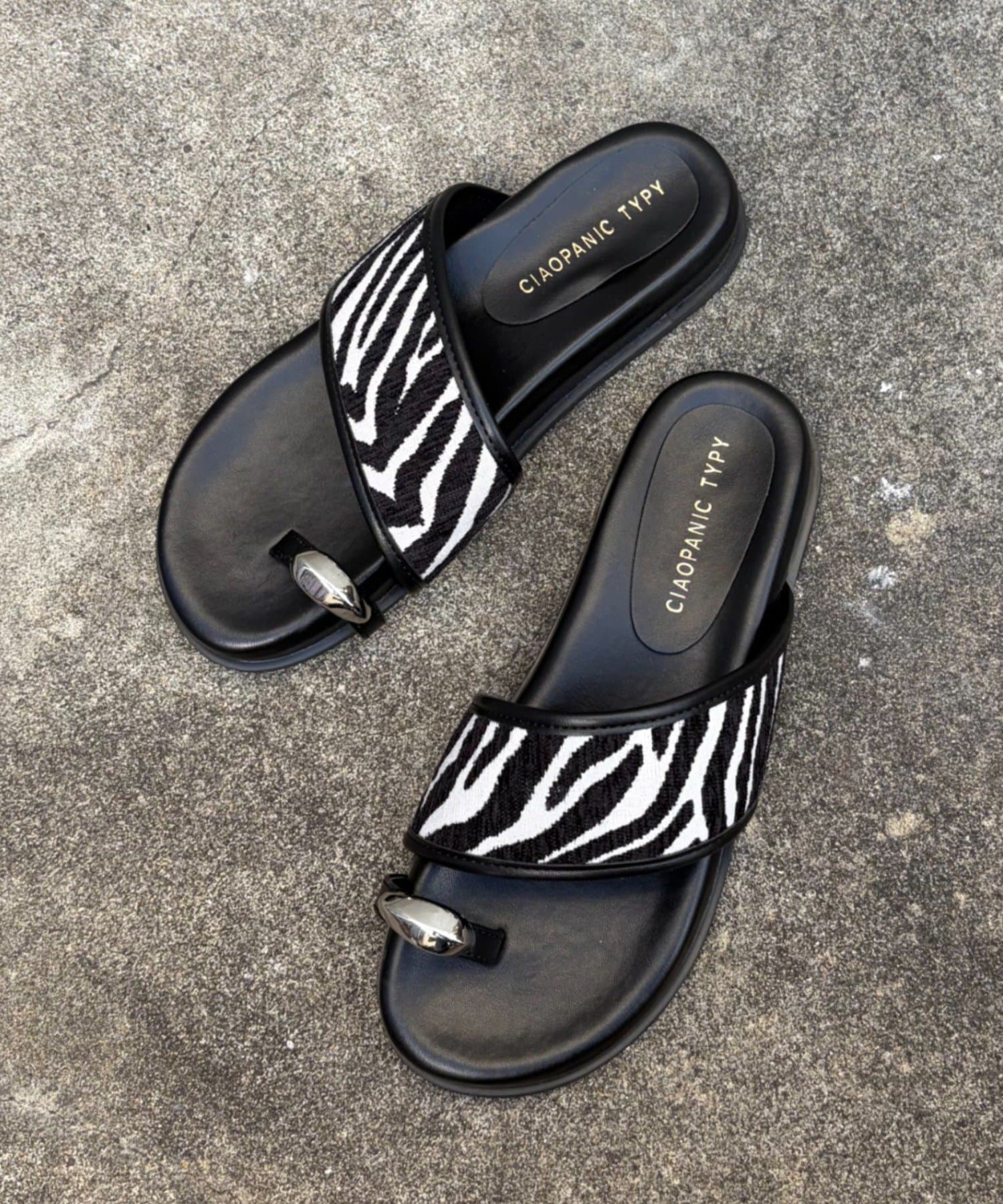 CIAOPANIC TYPY(チャオパニックティピー) :【S～XL展開】アソート柄サムリングサンダル