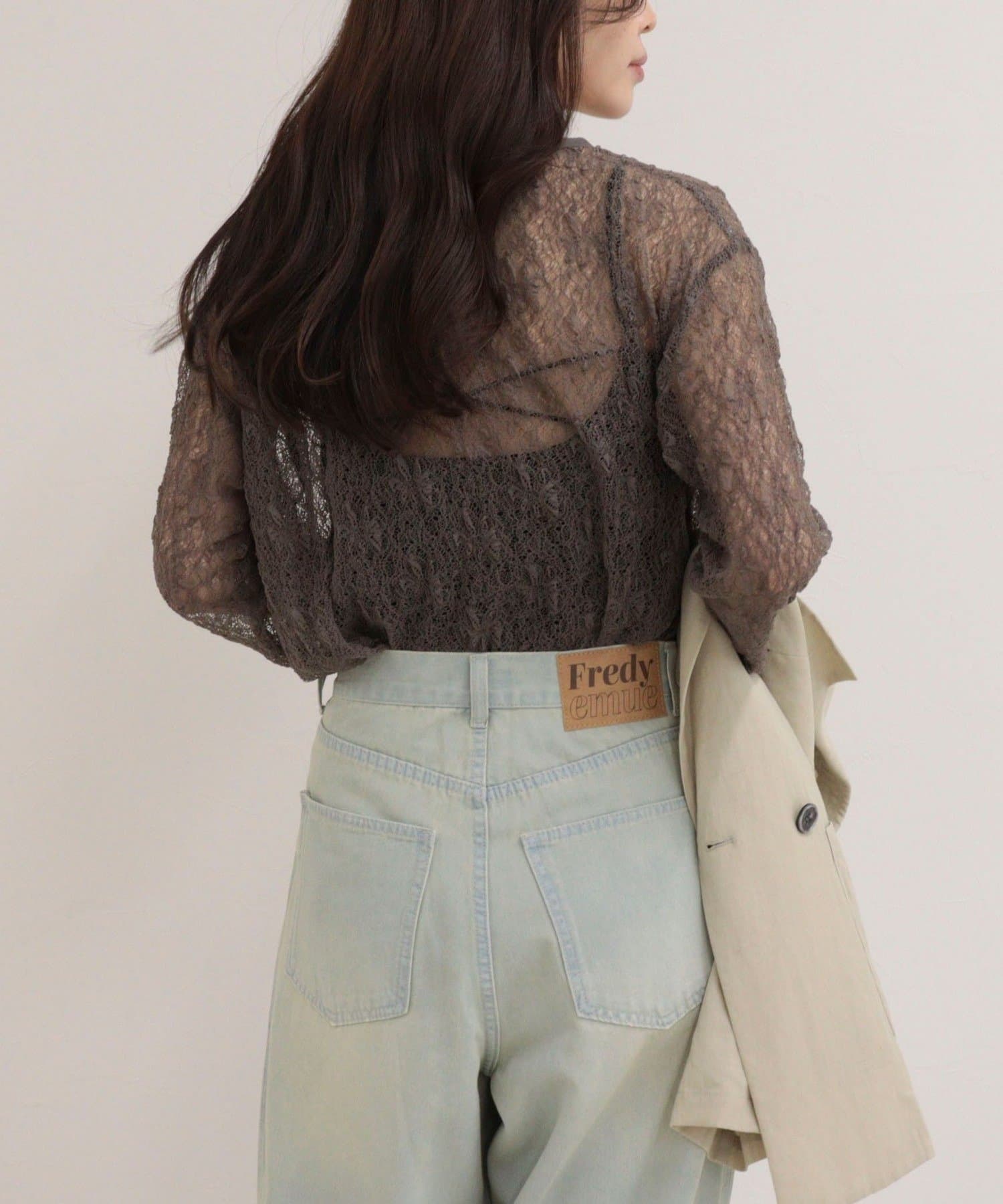 FREDY & GLOSTER(フレディ アンド グロスター) シアーレースロンTシャツ