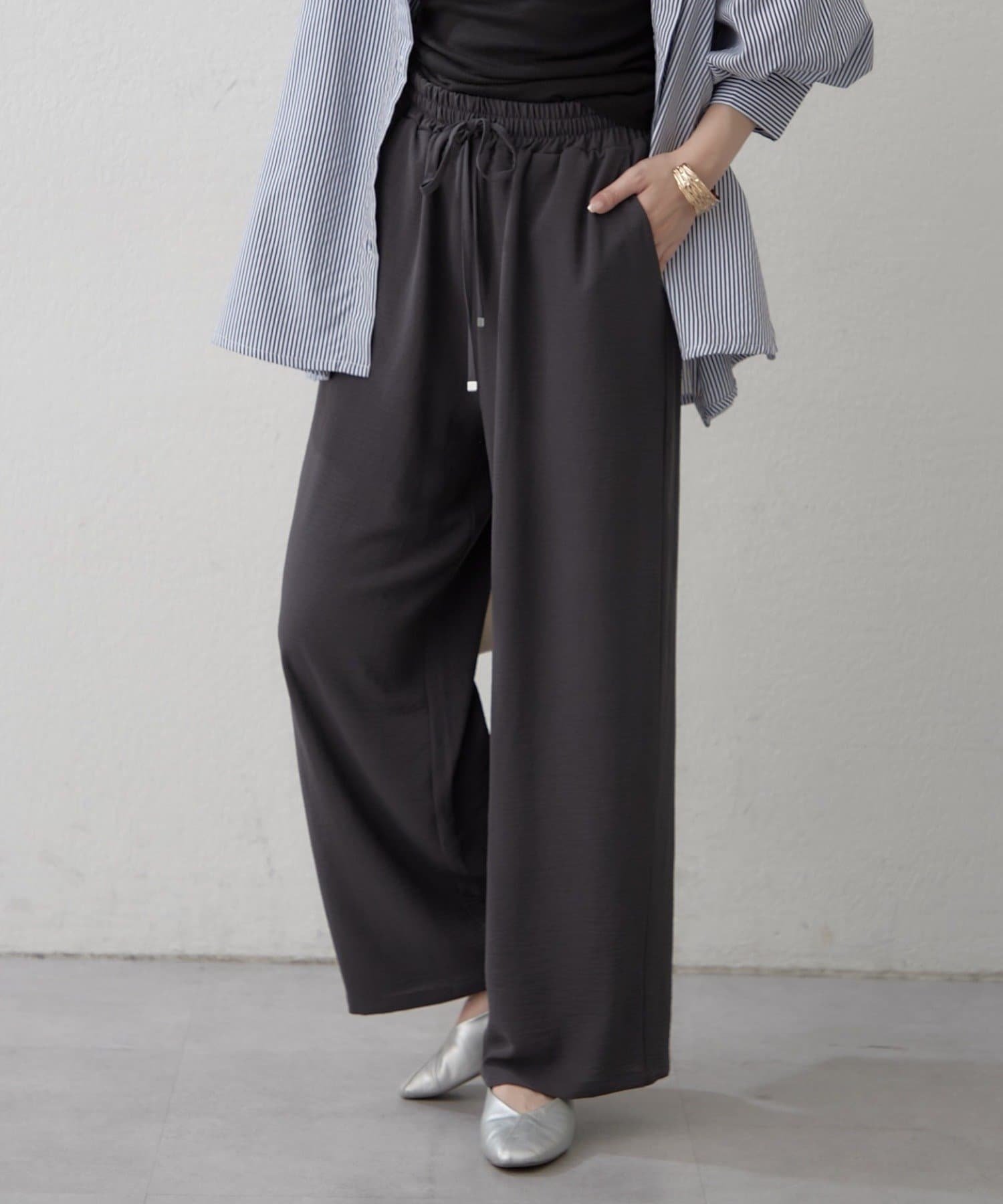 Remind me and forever(リマインドミーアンドフォーエバー) 【らくちん/着回し】リラックスワイドイージーパンツ