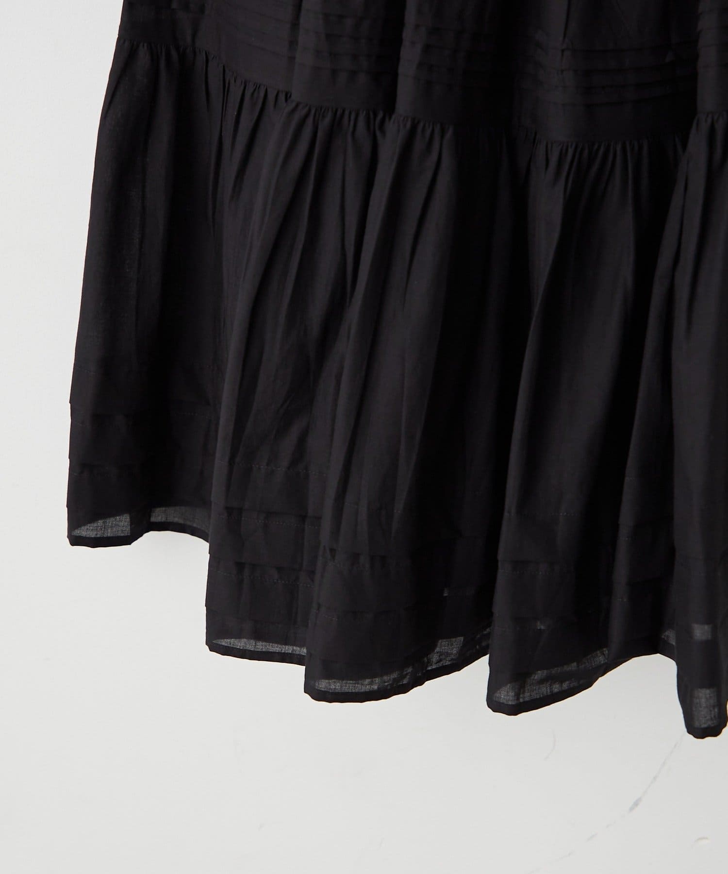 Remind me and forever(リマインドミーアンドフォーエバー) ピンタックティアードスカート