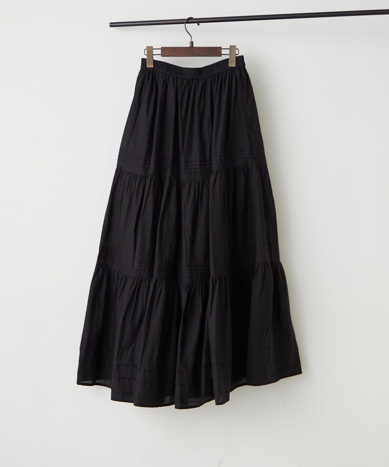 Remind me and forever(リマインドミーアンドフォーエバー) 【India series】【NAO】ピンタックティアードスカート