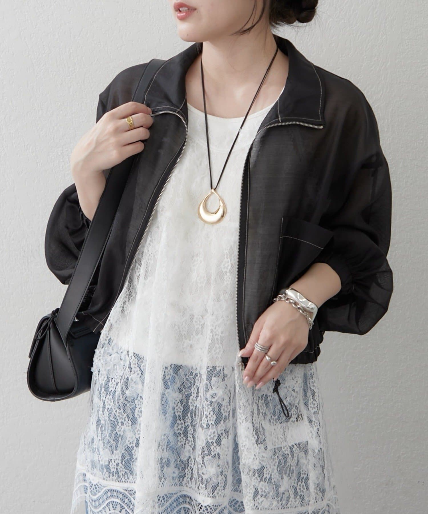 Remind me and forever(リマインドミーアンドフォーエバー) 【選べる2デザイン】大人カジュアル、シアーブルゾン