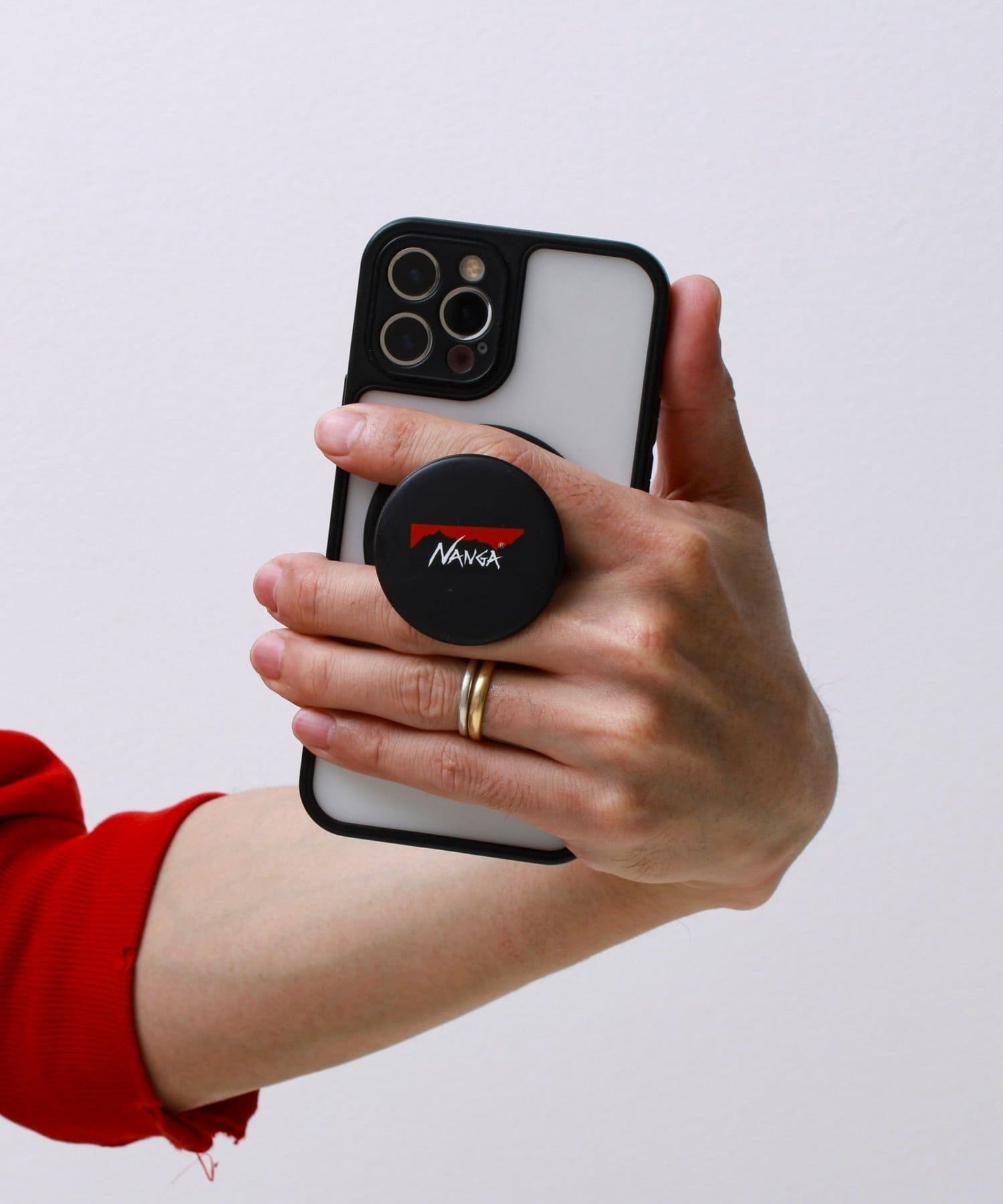 FREDY & GLOSTER(フレディ アンド グロスター) 【NANGA×iFace】LOGO GRIP HOLDER